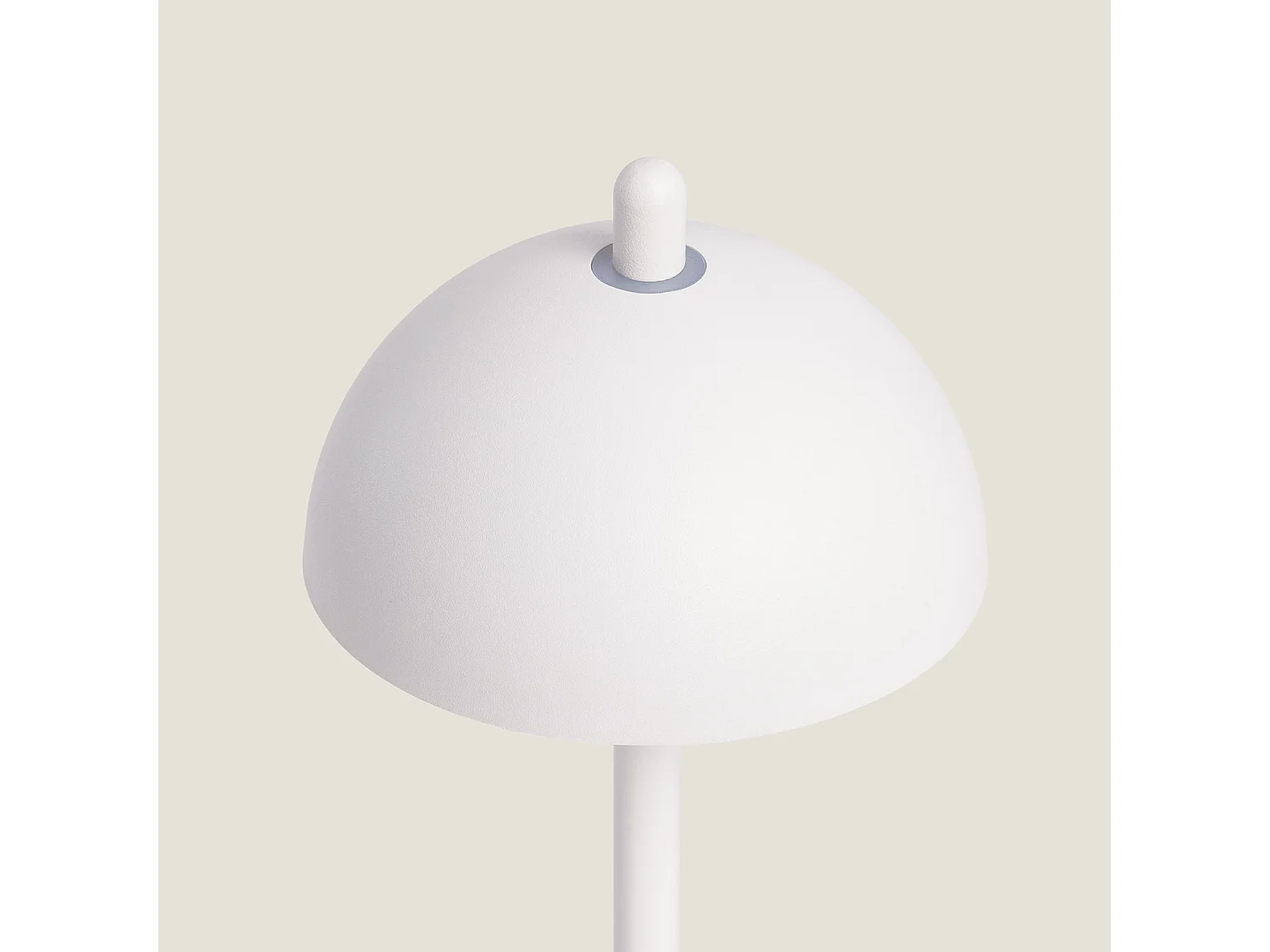 Lampe à Poser LED Portable Extérieure Métal avec Batterie Rechargeable Pirinoa Blanc