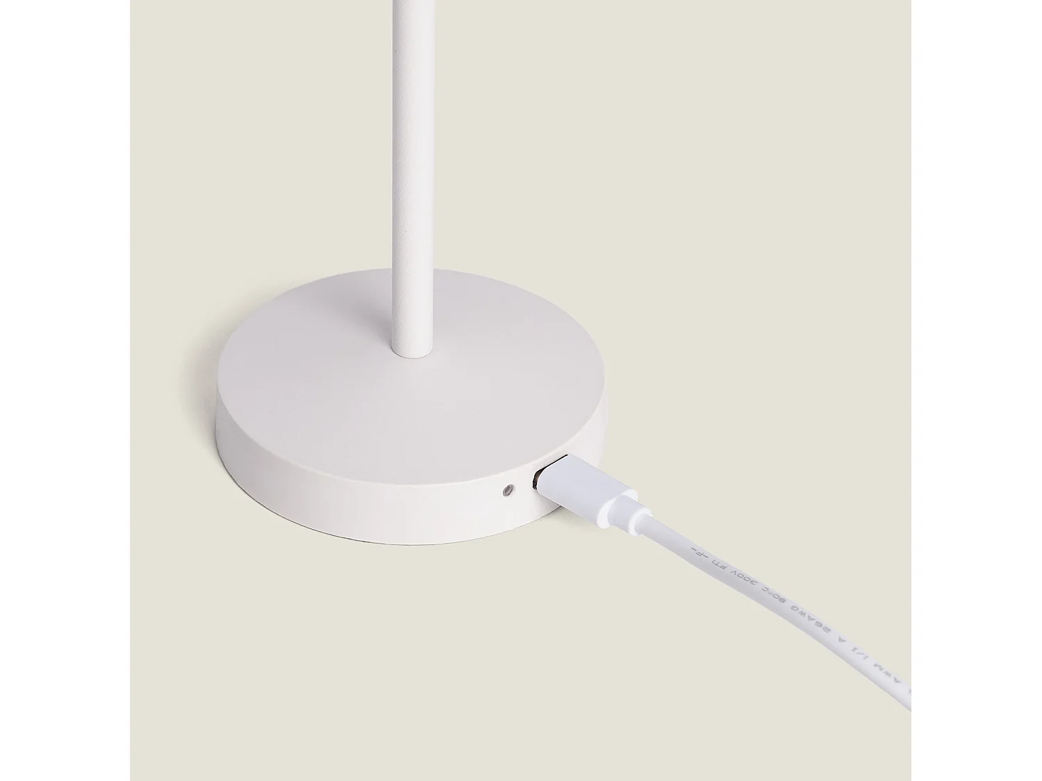 Lampe à Poser LED Portable Extérieure Métal avec Batterie Rechargeable Pirinoa Blanc