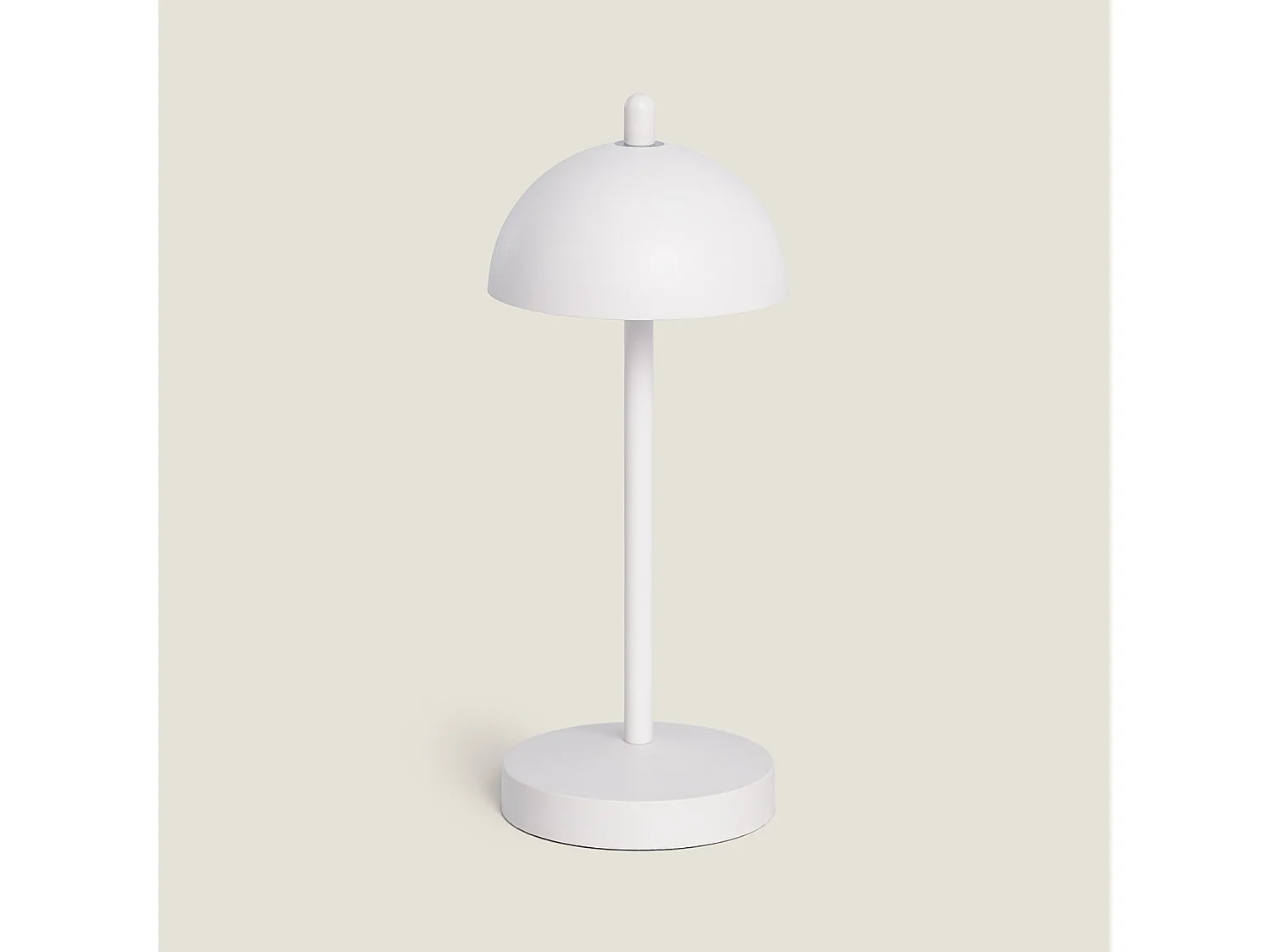 Lampe à Poser LED Portable Extérieure Métal avec Batterie Rechargeable Pirinoa Blanc