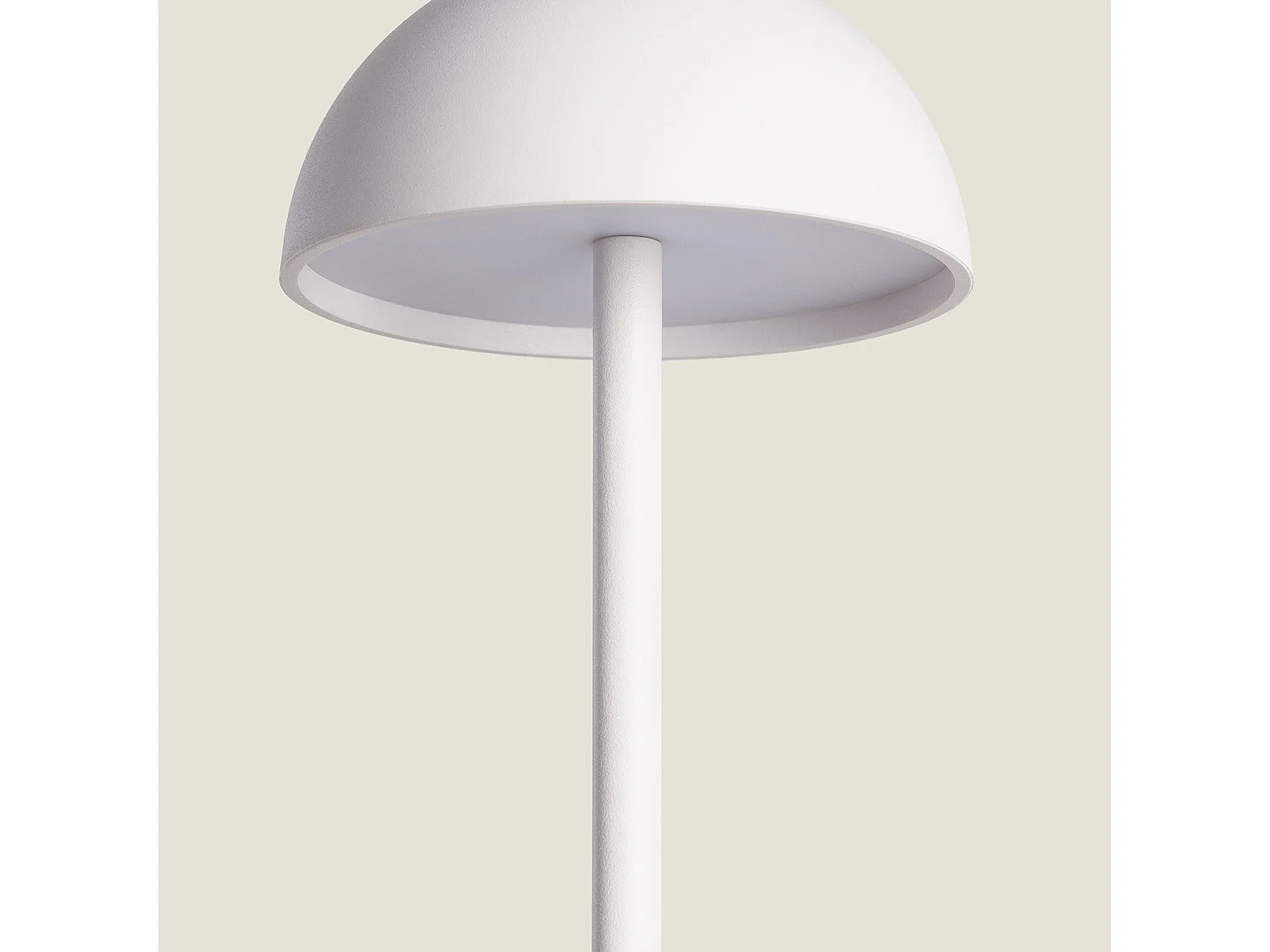 Lampe à Poser LED Portable Extérieure Métal avec Batterie Rechargeable Pirinoa Blanc