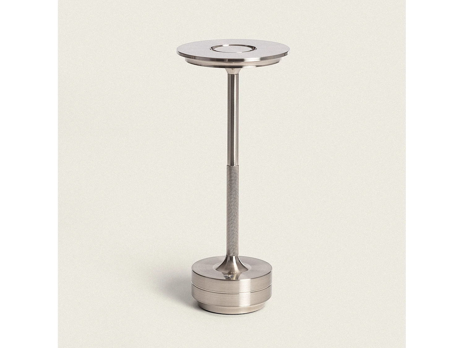 Lámpara de Mesa LED Portátil Metal con Batería USB Recargable Astrid Plateado