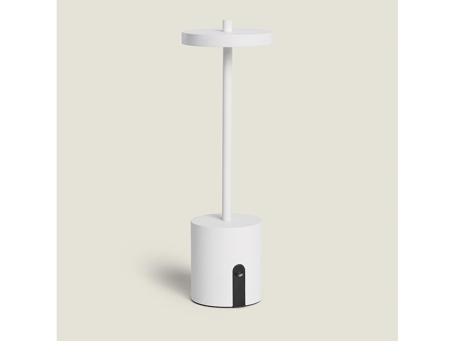 Lampada da Tavolo LED Portatile per Esterni Metallo con Batteria USB Ricaricabile Jawania Bianco