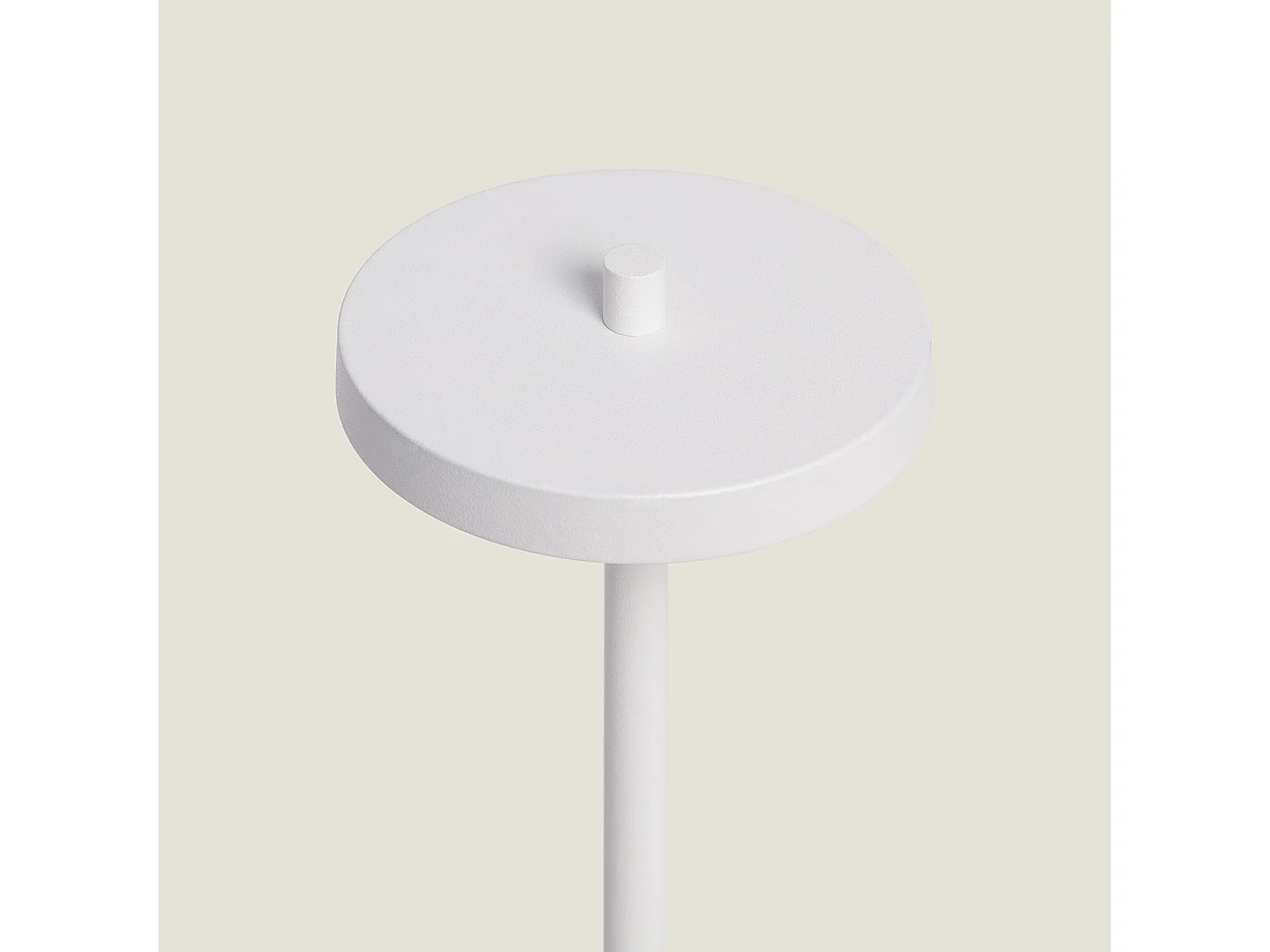 Lampada da Tavolo LED Portatile per Esterni Metallo con Batteria USB Ricaricabile Jawania Bianco