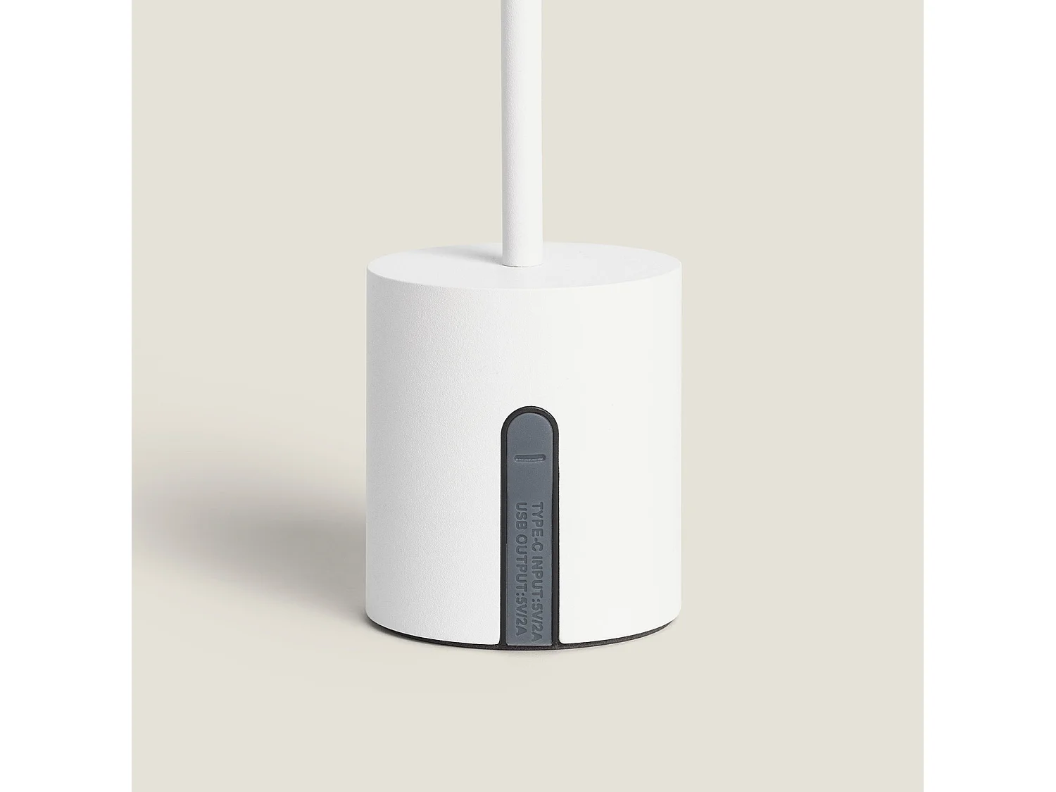 Lampada da Tavolo LED Portatile per Esterni Metallo con Batteria USB Ricaricabile Jawania Bianco