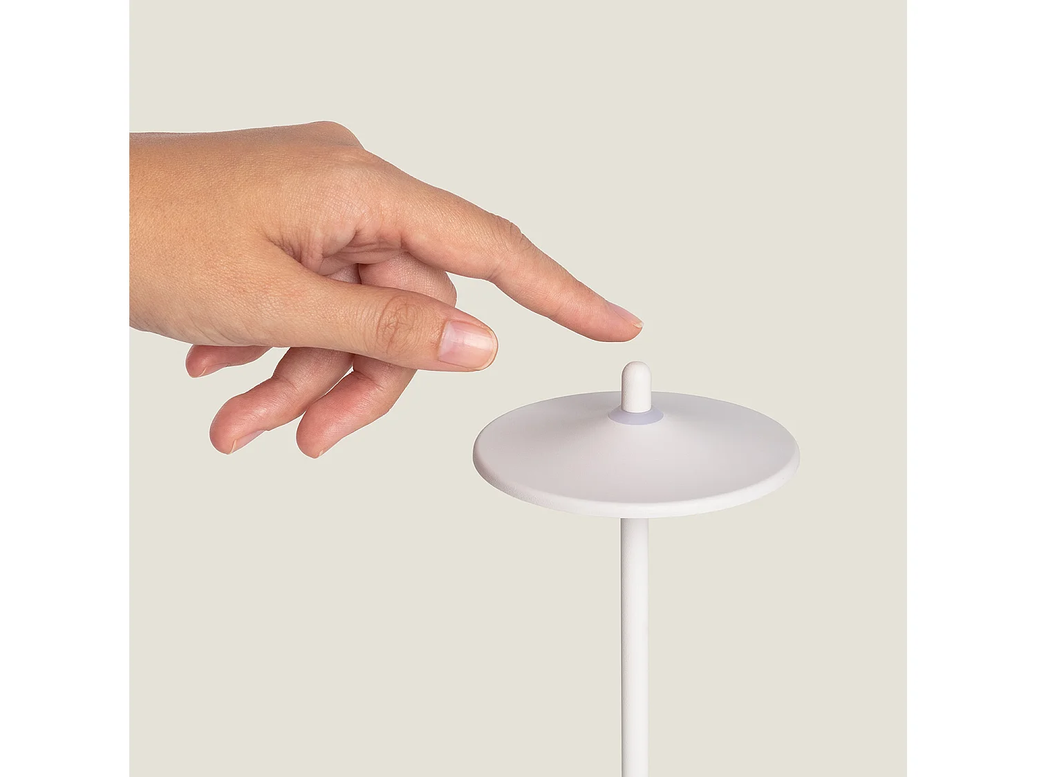 Lampada da Tavolo LED Portatile per Esterni con Batteria USB Ricaricabile Milevani Bianco