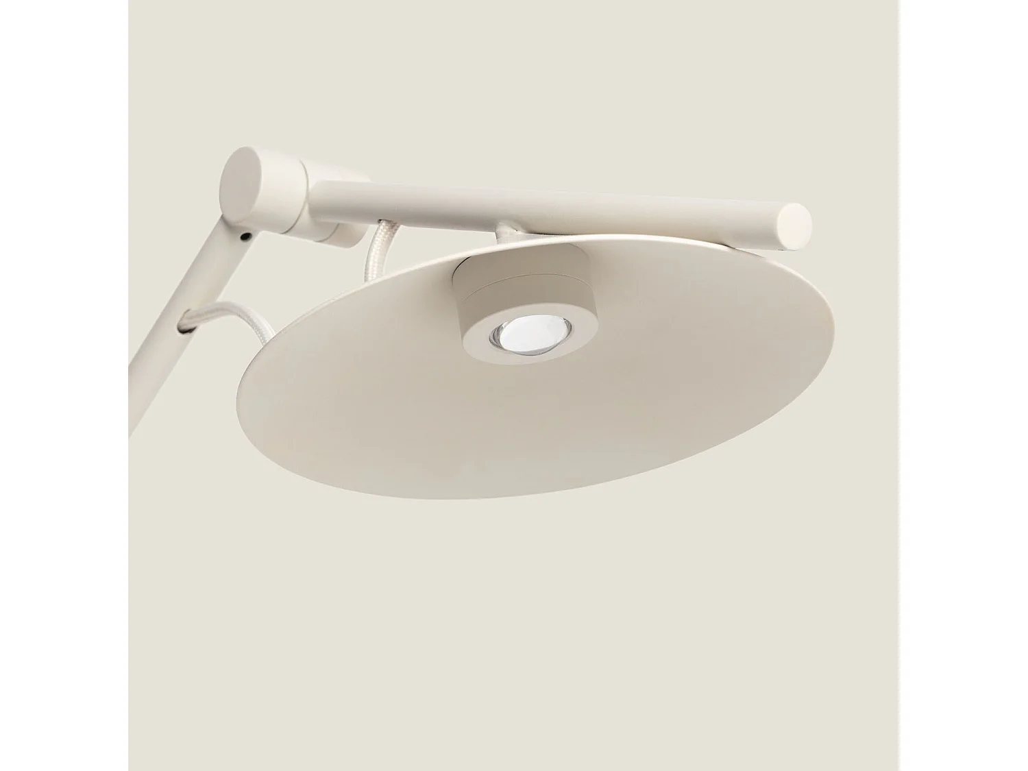 Lampada da Tavolo LED 8W Metallo Evian Bianco Rotto