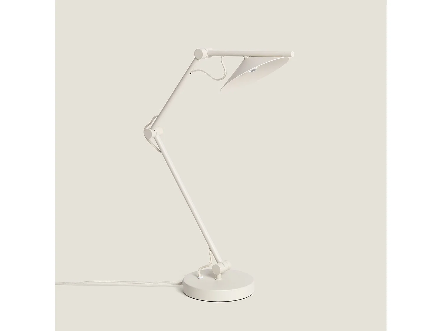 Lampe à Poser LED 8W Métal Evian Blanc cassé