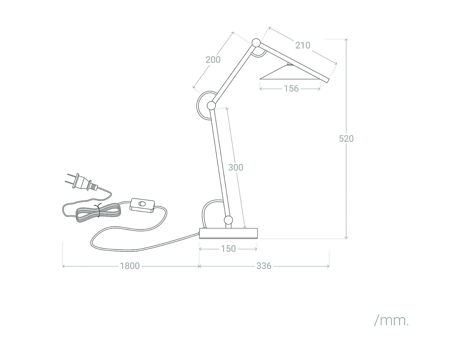 Lampe à Poser LED 8W Métal Evian Blanc cassé