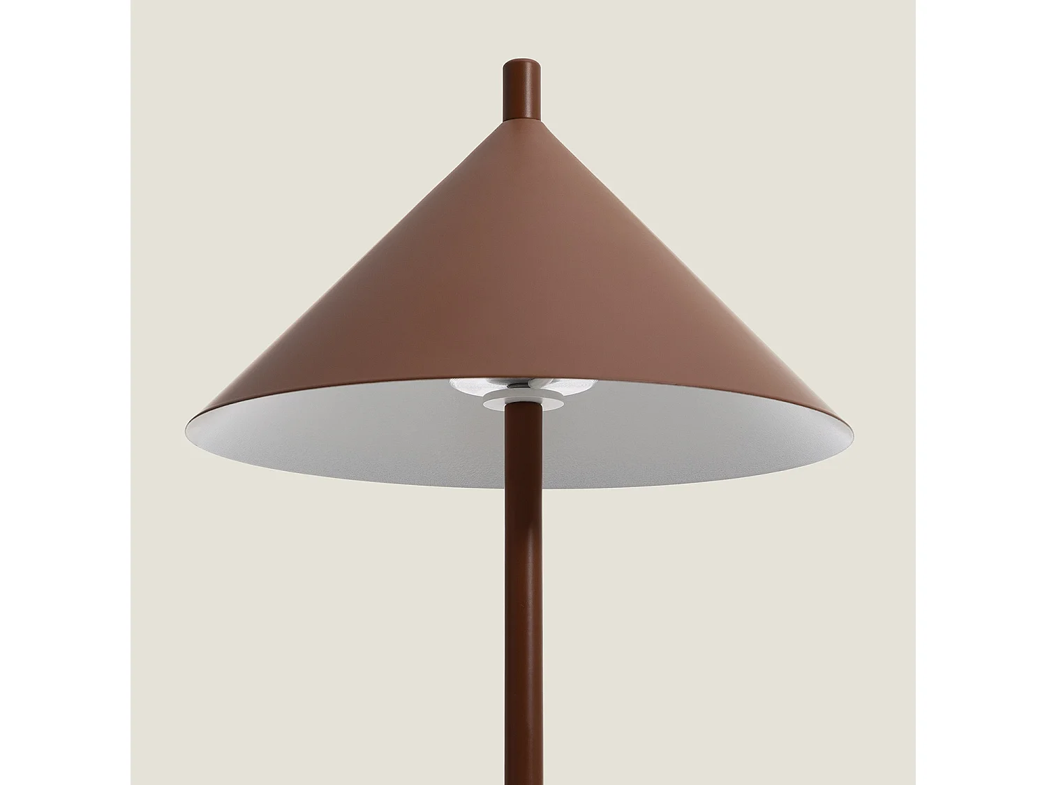 Lampe à Poser LED 3.6W Métal Carmale Brun