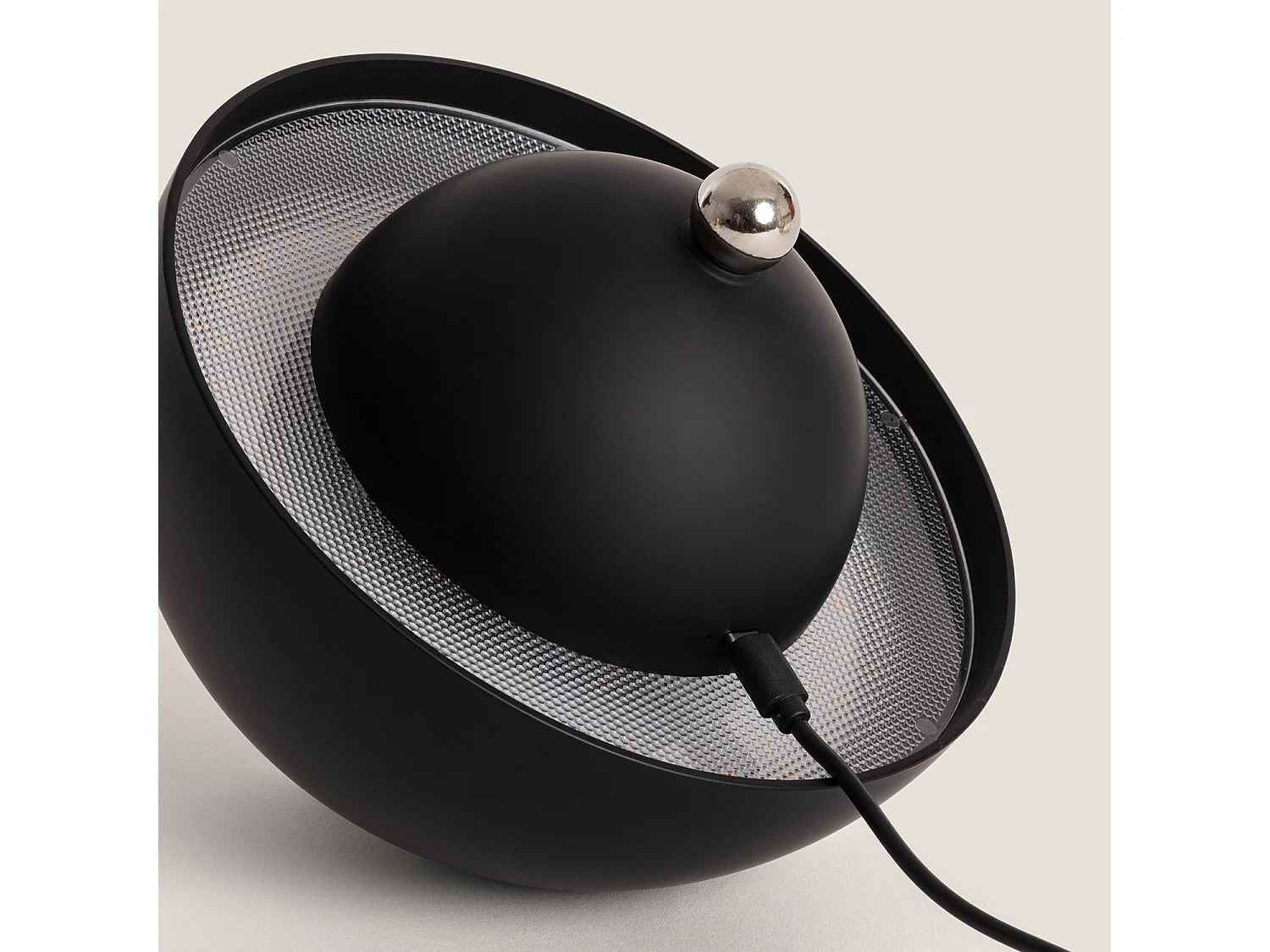 Lampe à Poser LED 5W Portable avec Batterie USB Rechargeable Pauna Noir