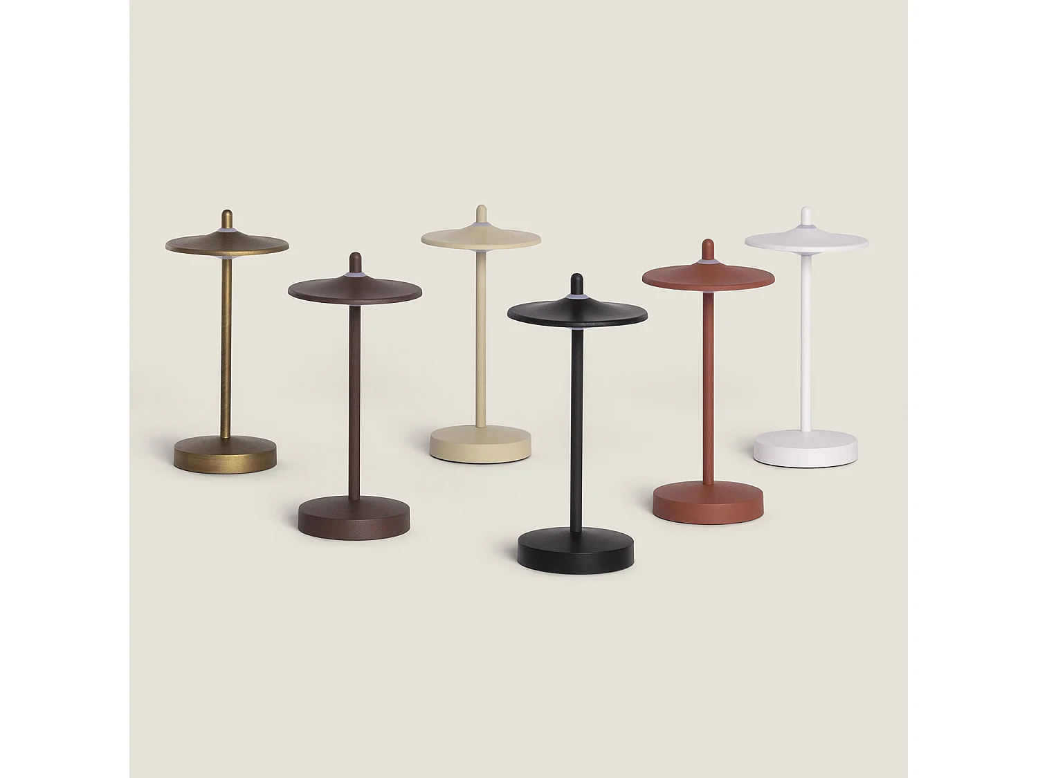 Lampada da Tavolo LED Portatile per Esterni con Batteria USB Ricaricabile Milevani Nero