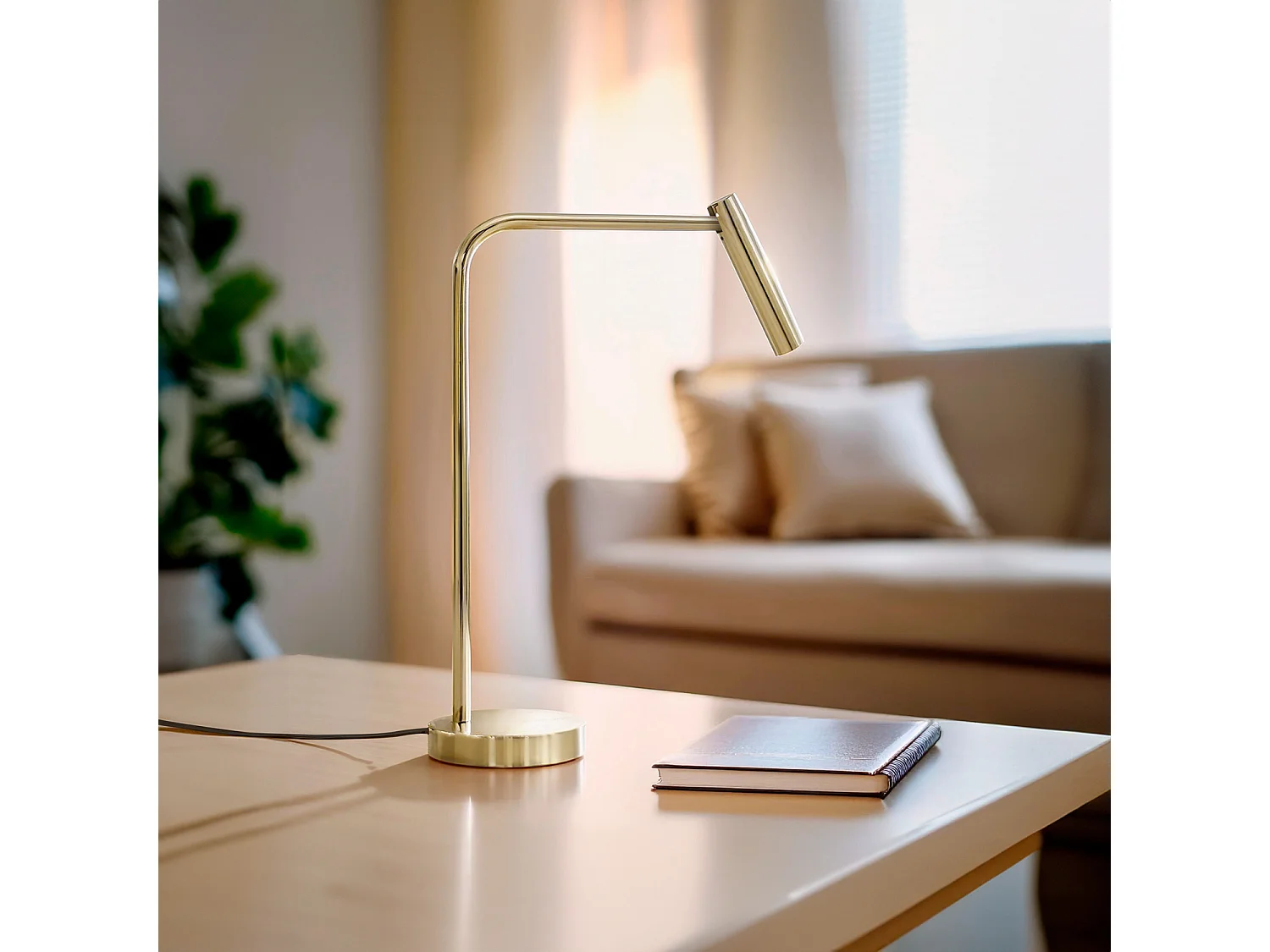 Lampe à Poser LED 2.5W Aluminium Gazny Doré