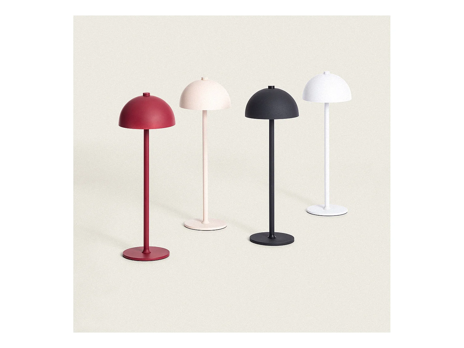 Lampe à Poser LED Portable avec Batterie Rechargeable USB Kael  Blanc