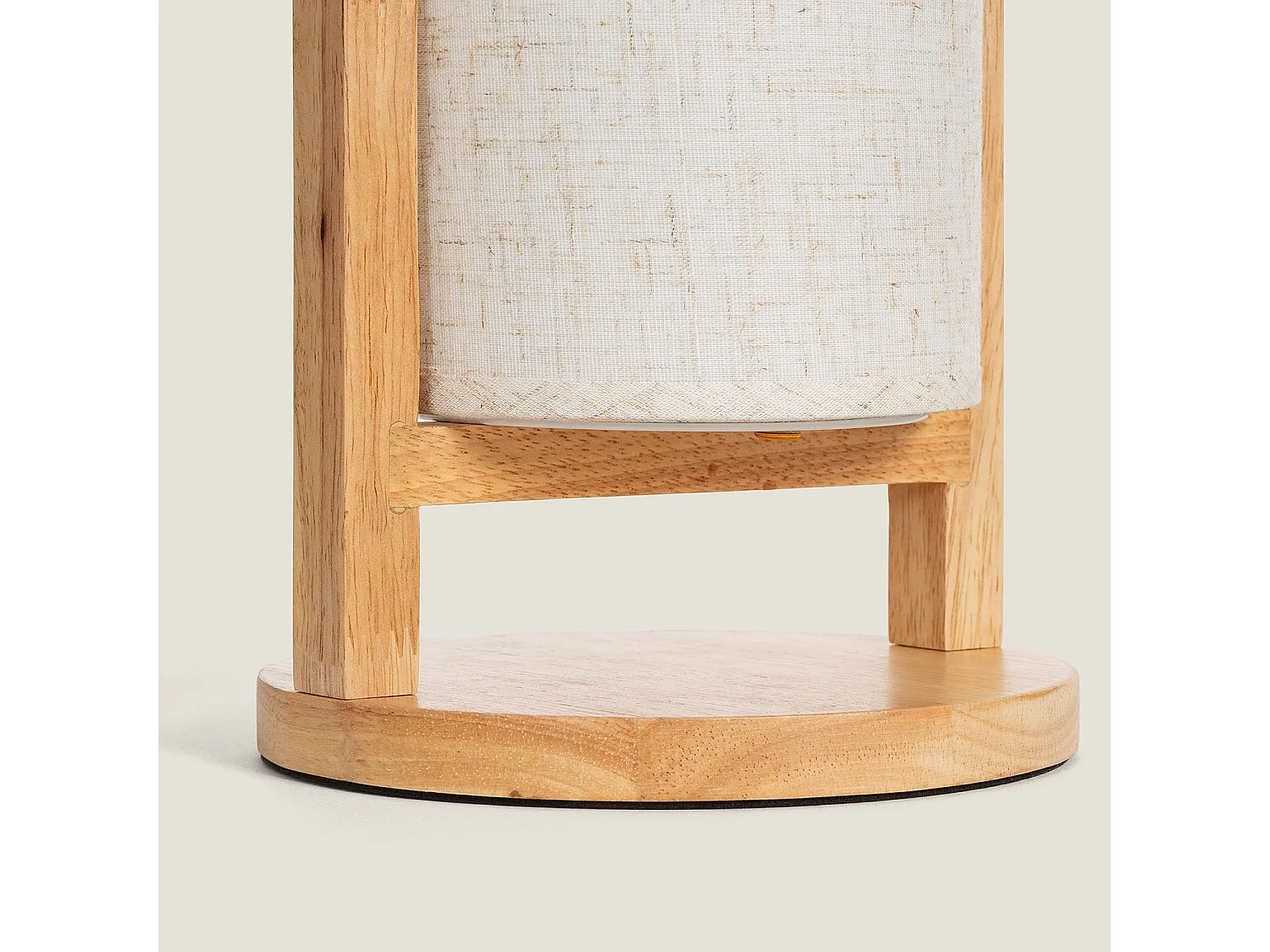 Lampe à Poser LED 1W Bois Portable avec Batterie USB Rechargeable Fragosa Naturel