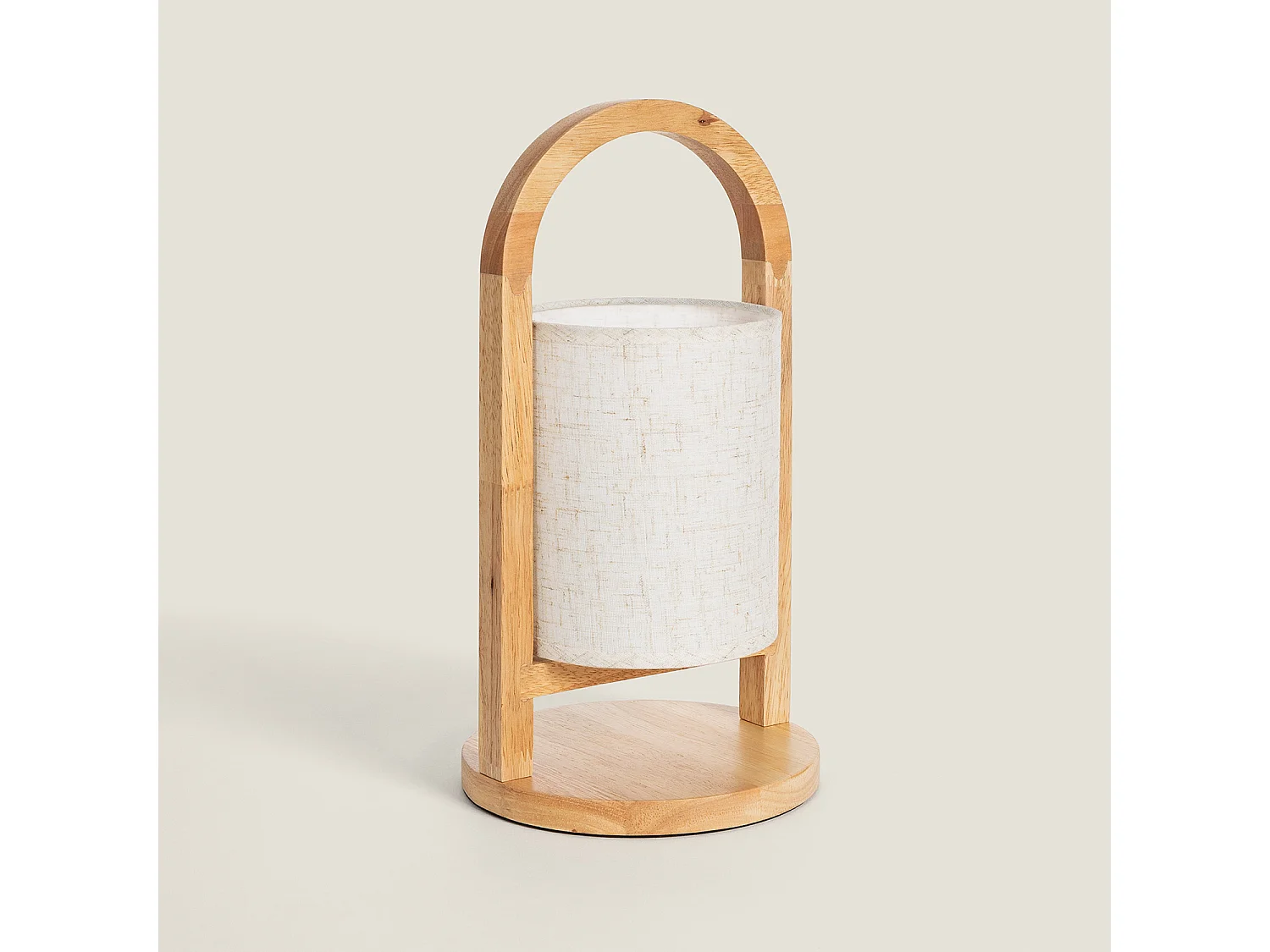 Lampe à Poser LED 1W Bois Portable avec Batterie USB Rechargeable Fragosa Naturel