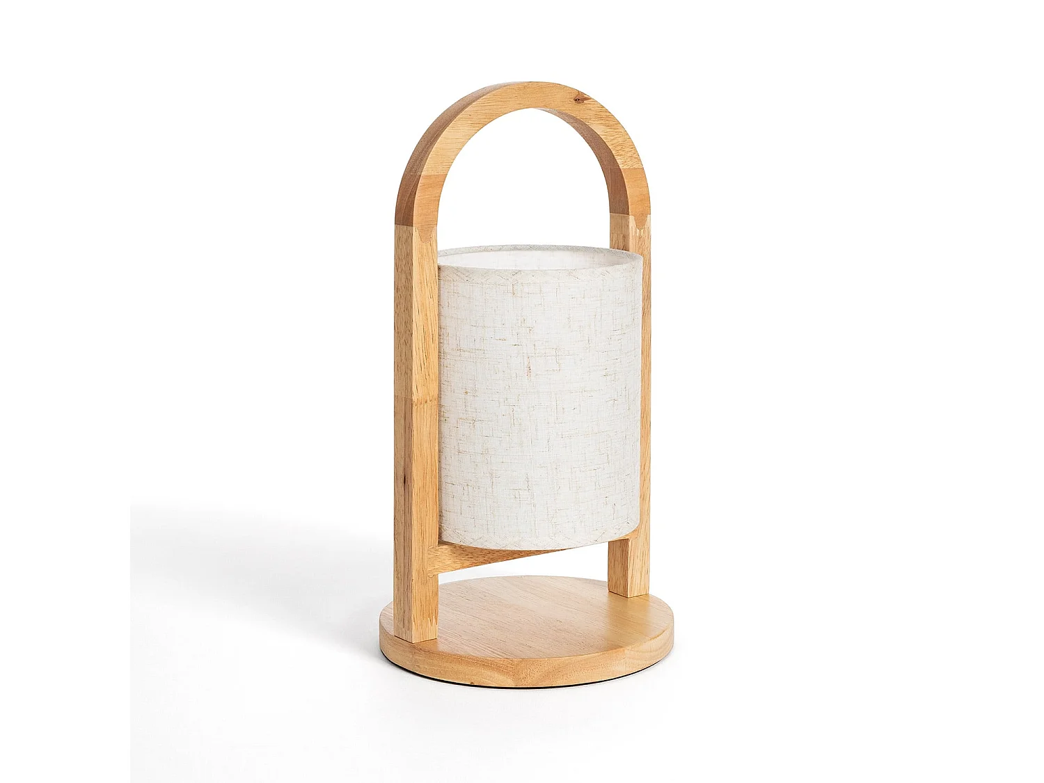 Lampe à Poser LED 1W Bois Portable avec Batterie USB Rechargeable Fragosa Naturel