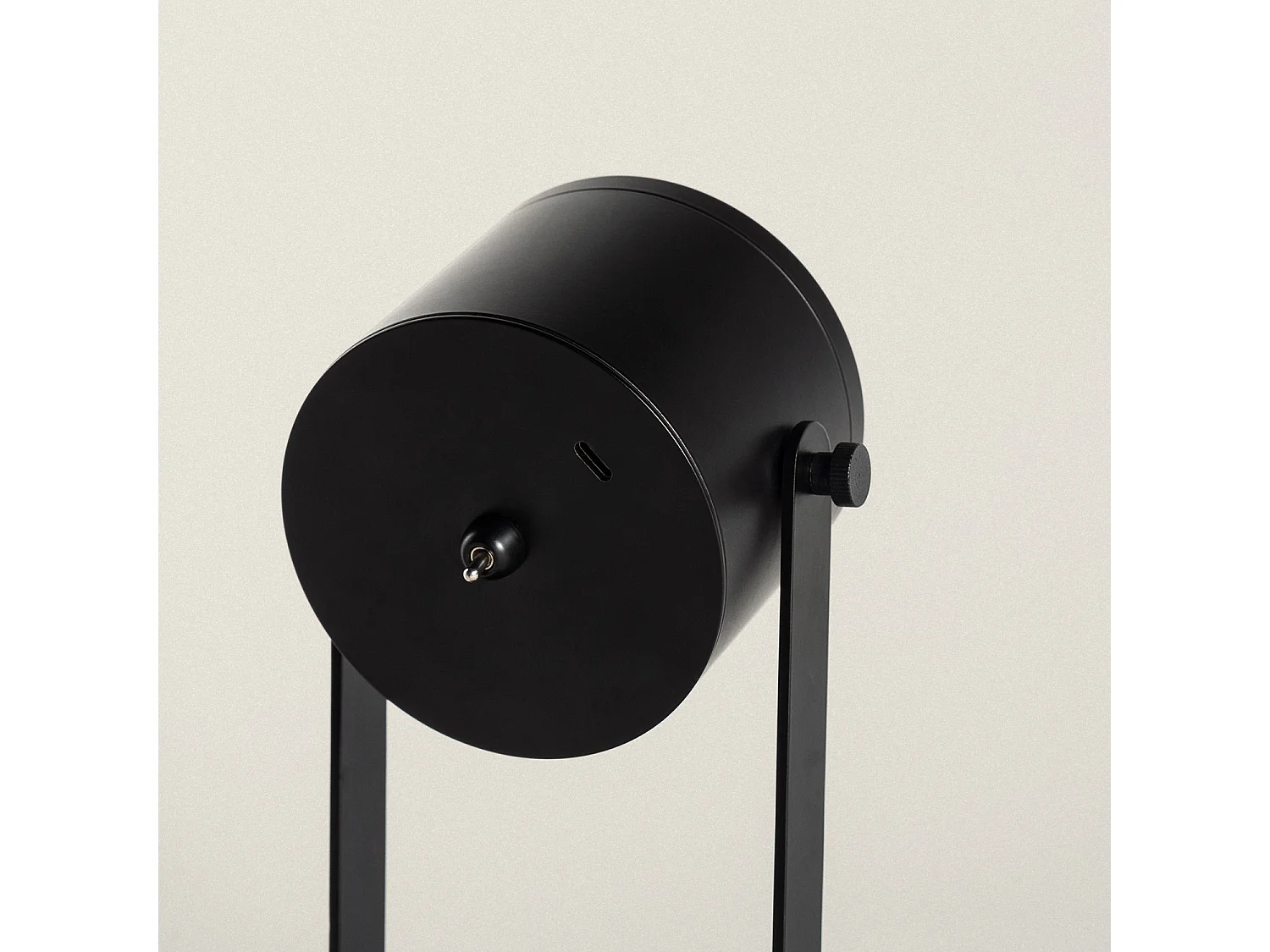 Lampe à Poser LED 6W Portable avec Batterie USB Rechargeable Devin Noir