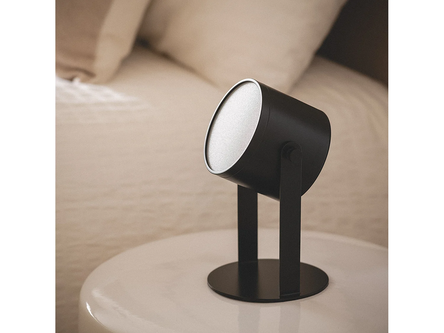 Lampe à Poser LED 6W Portable avec Batterie USB Rechargeable Devin Noir