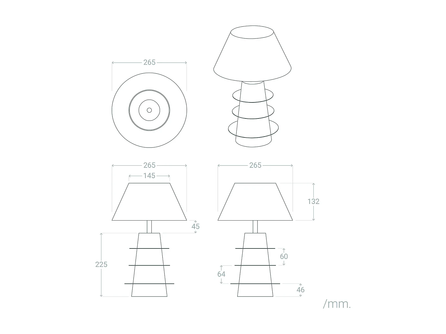 Lampe à Poser Métal Kadrina Violet