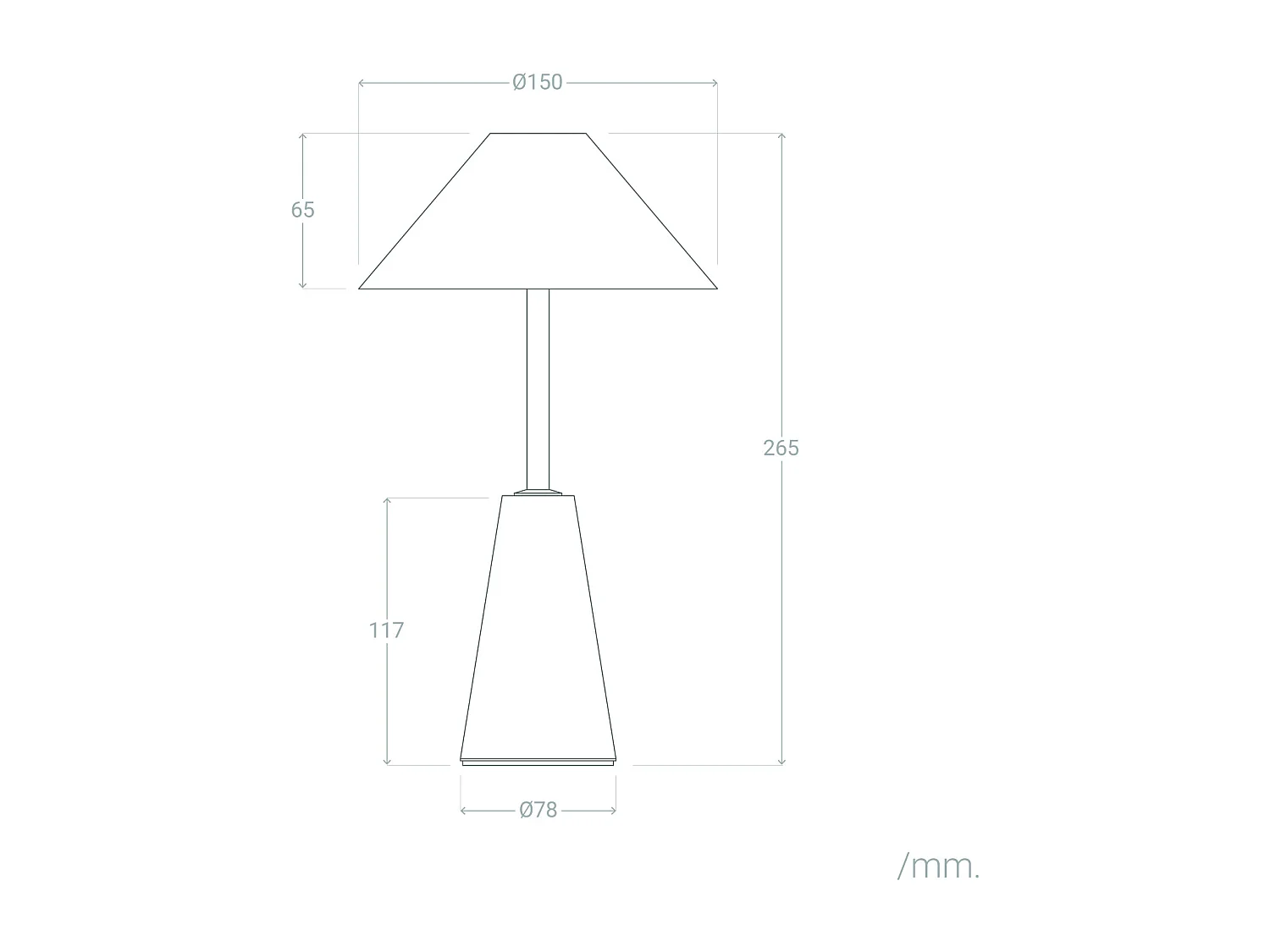 Lampada da Tavolo LED Portatile 3W per Esterni Metallo con Batteria Ricaricabile Chamle Beige