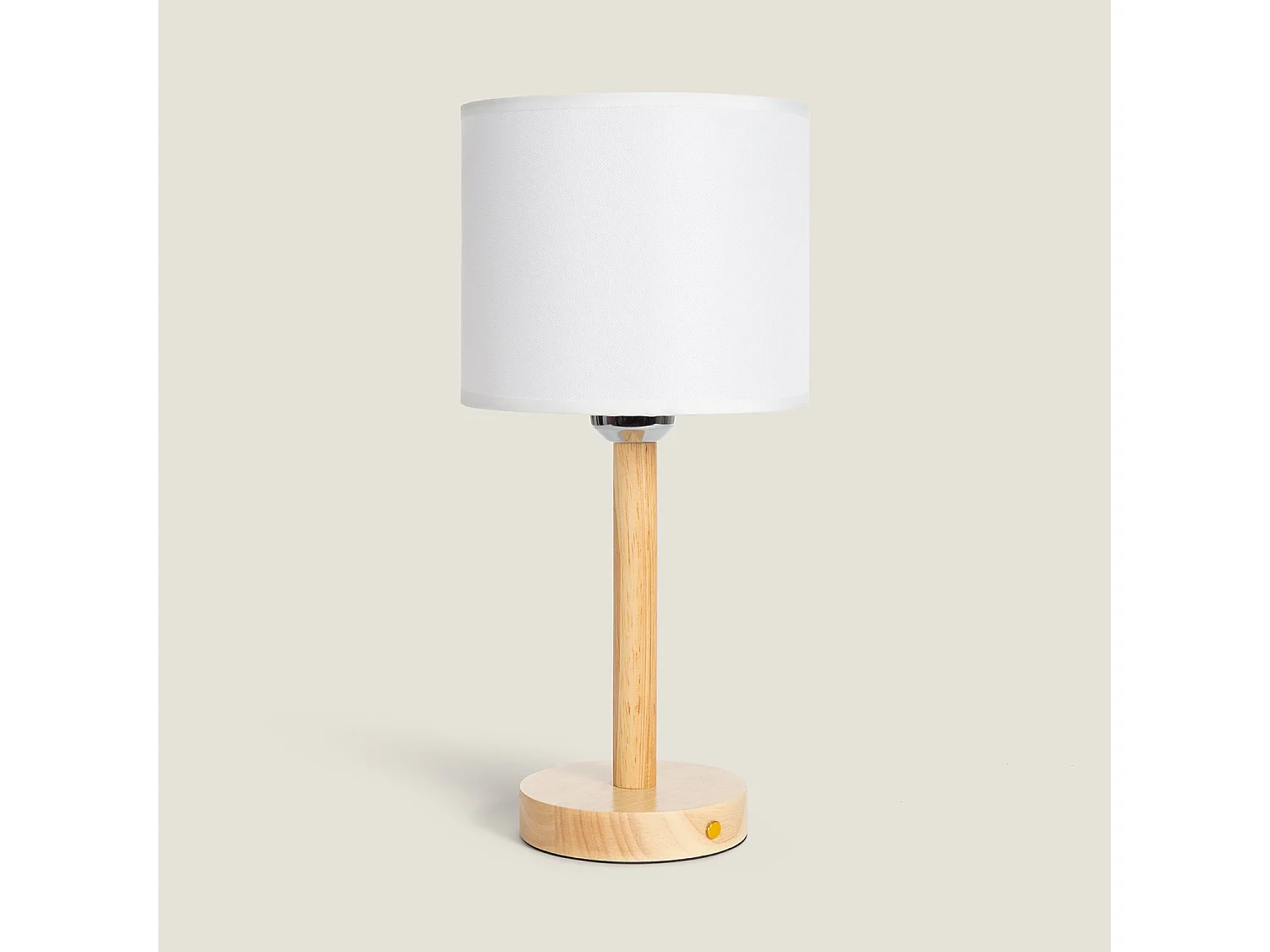 Lampe à Poser LED Bois 1W Portable avec Batterie USB Rechargeable Folgosa Naturel