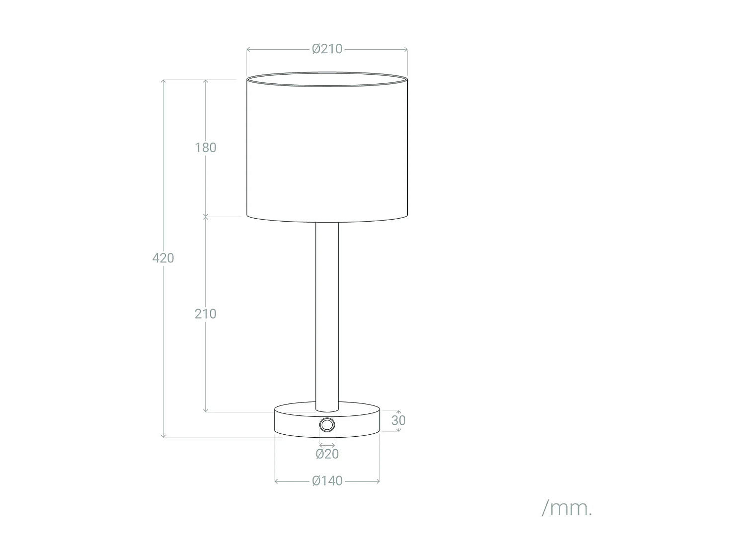 Lampe à Poser LED Bois 1W Portable avec Batterie USB Rechargeable Folgosa Naturel