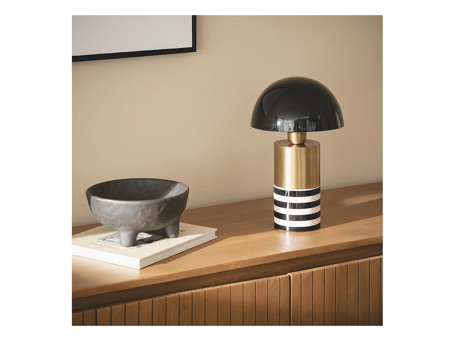 Lampe à Poser Métal Darpan Noir