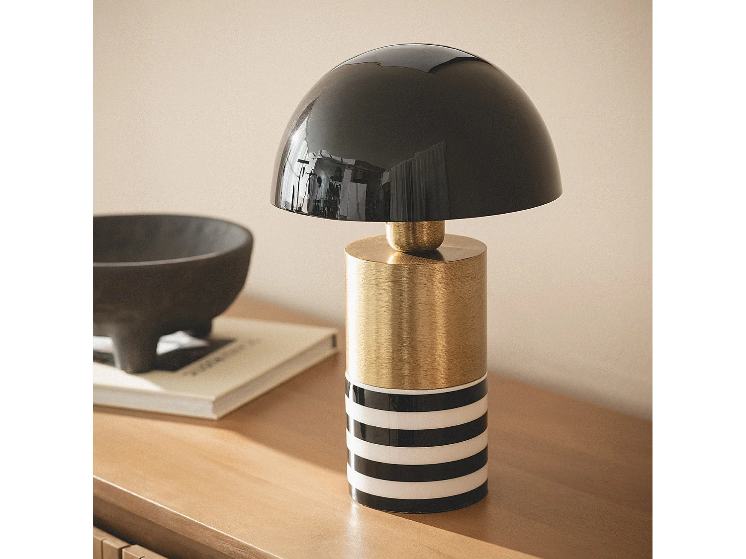 Lampe à Poser Métal Darpan Noir