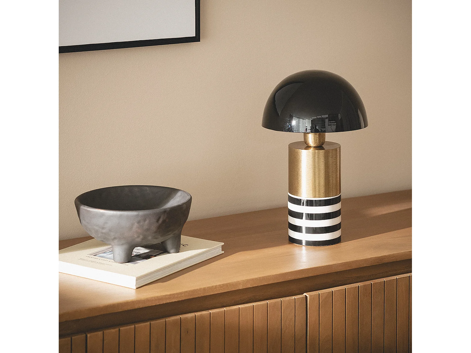 Lampe à Poser Métal Darpan Noir