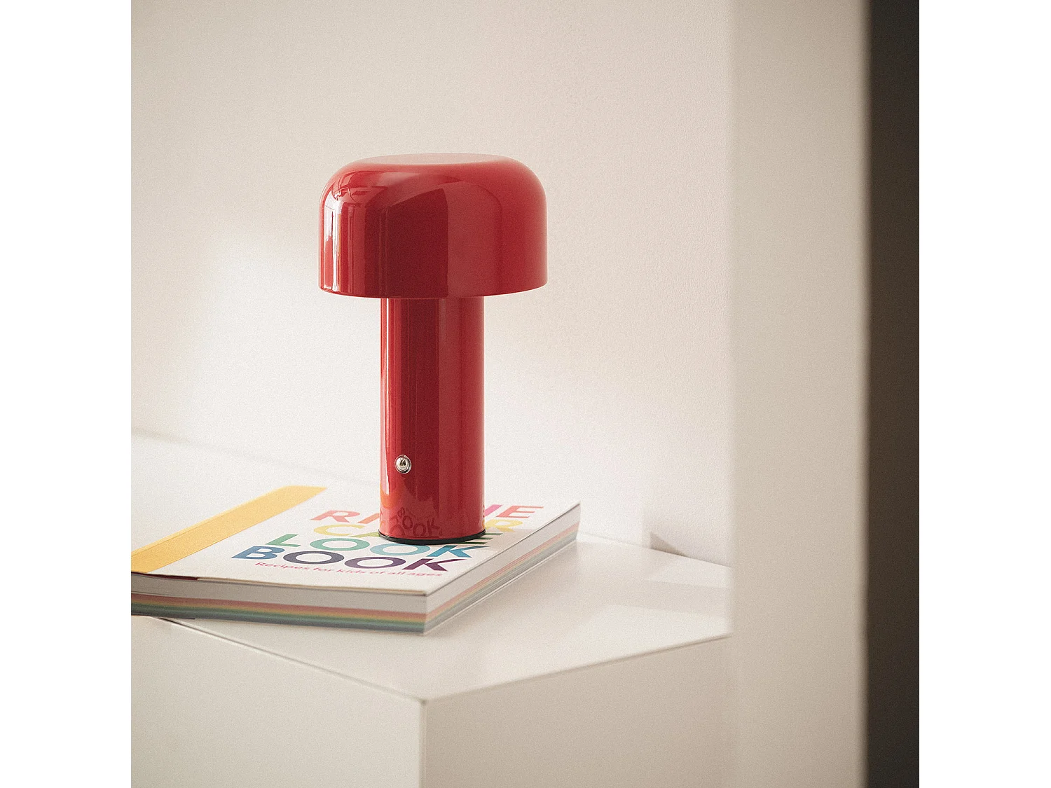 Lámpara de Mesa LED 2W Portátil Metal con Batería USB Recargable Zaipi Rojo