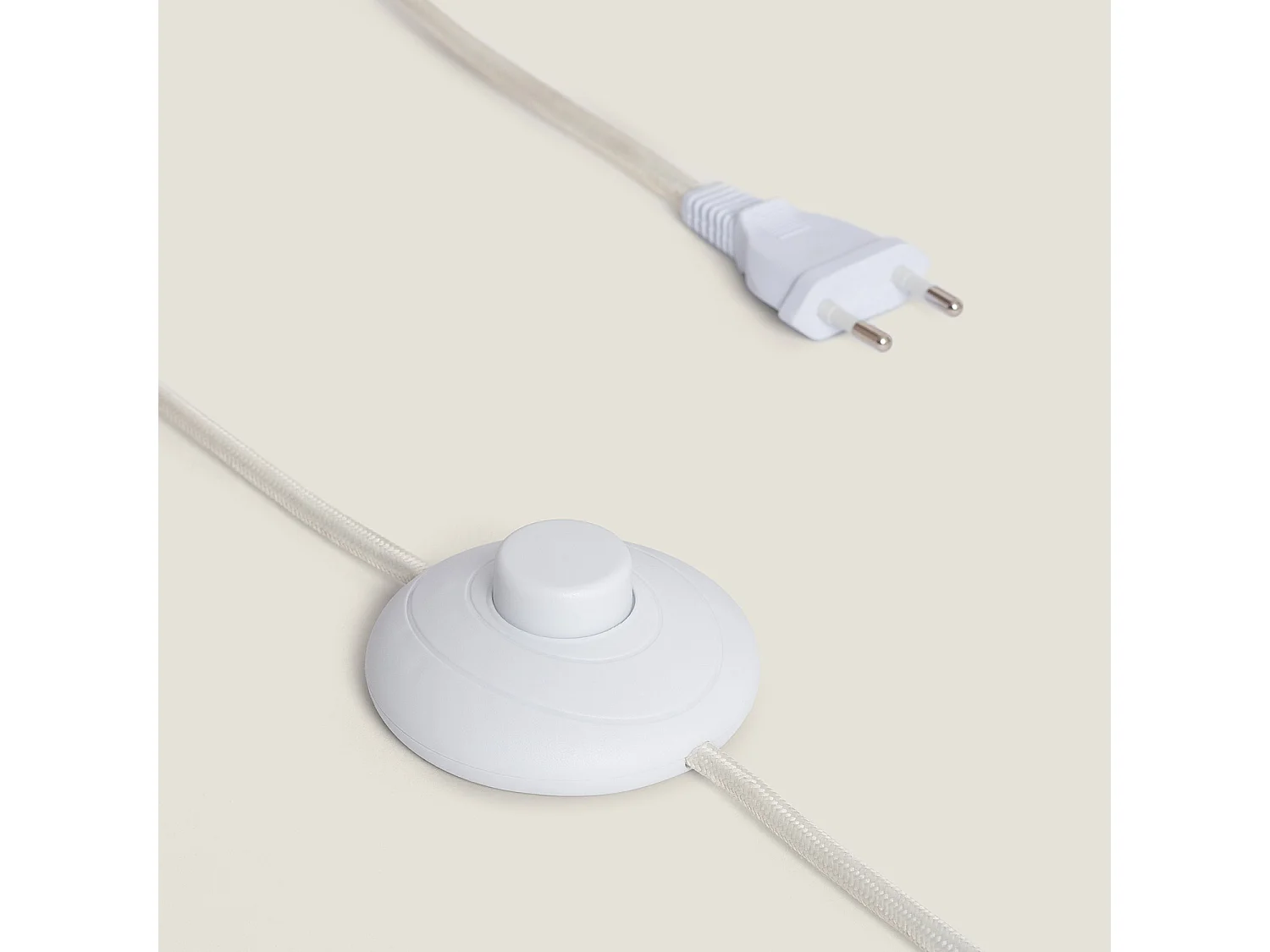 Lampe à Poser Céramique et Toile Bryony Taupe