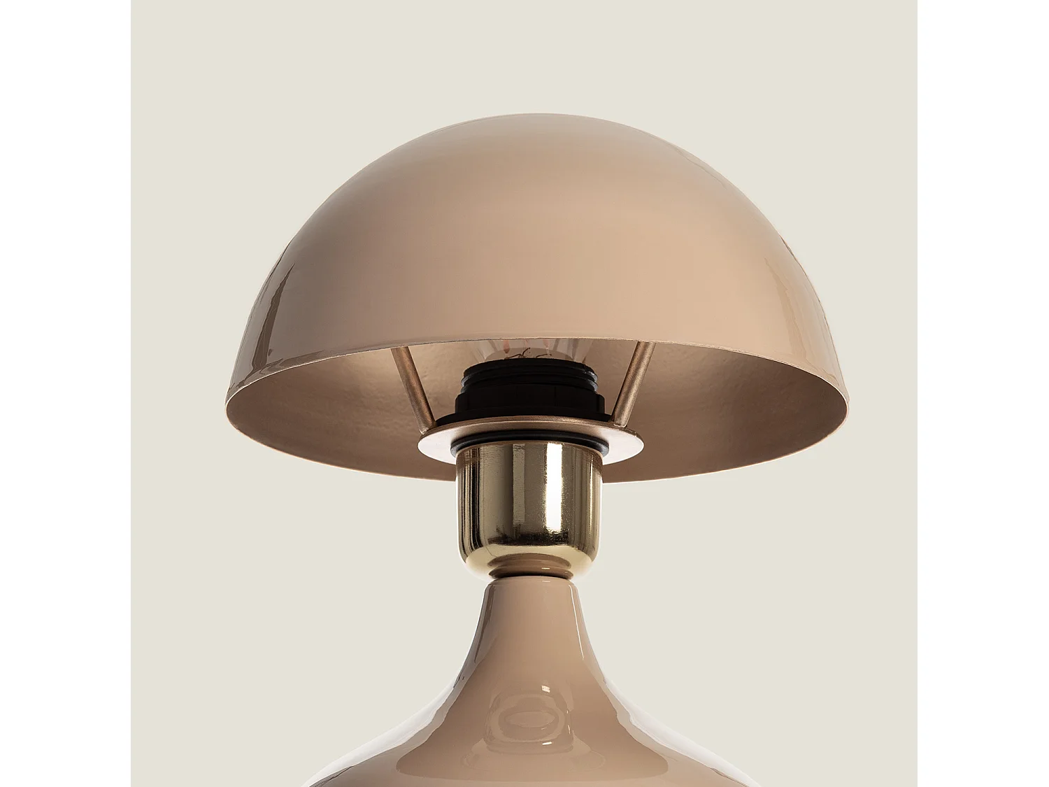 Lámpara de Mesa Metal Krish Beige