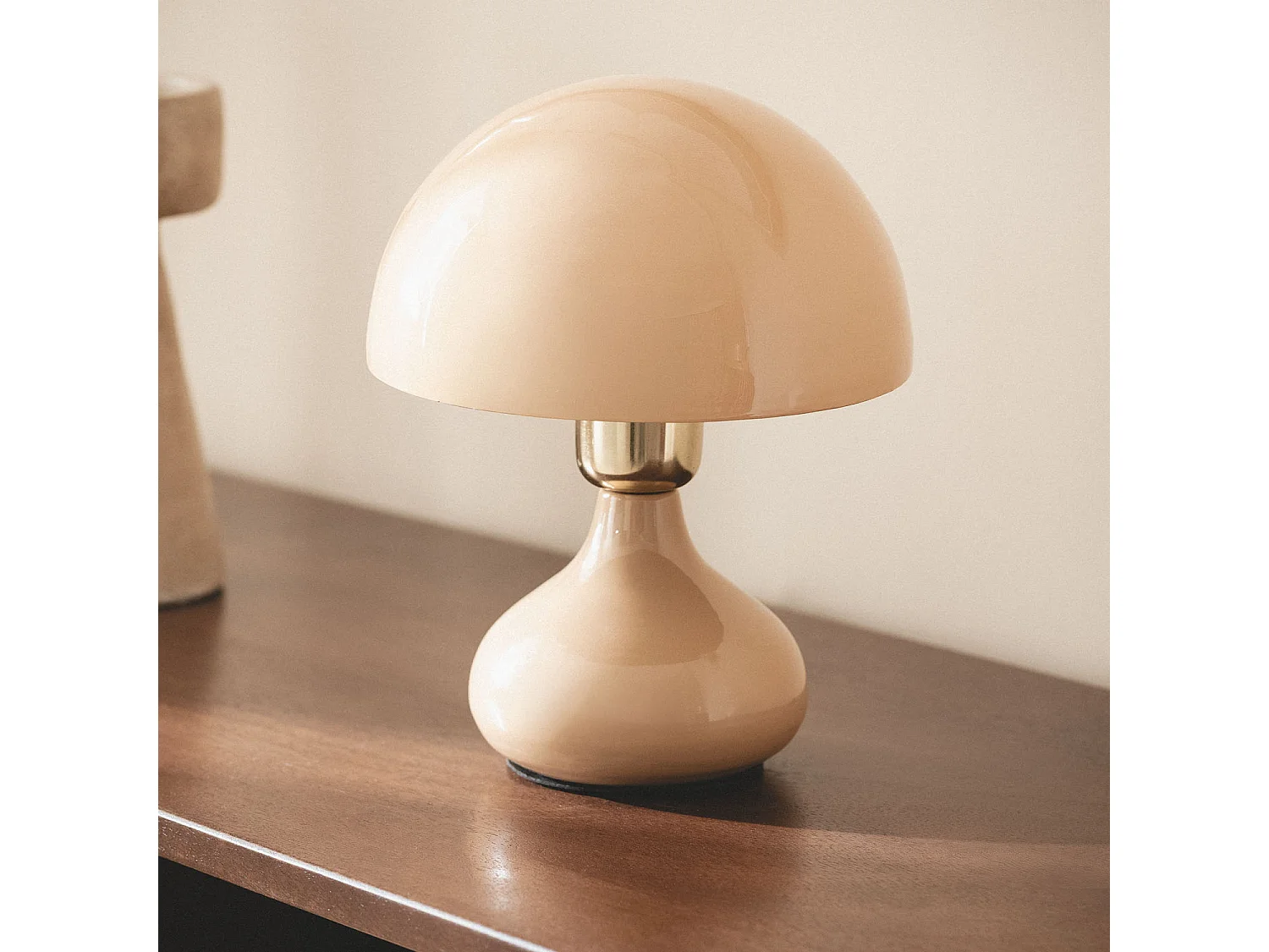 Lámpara de Mesa Metal Krish Beige