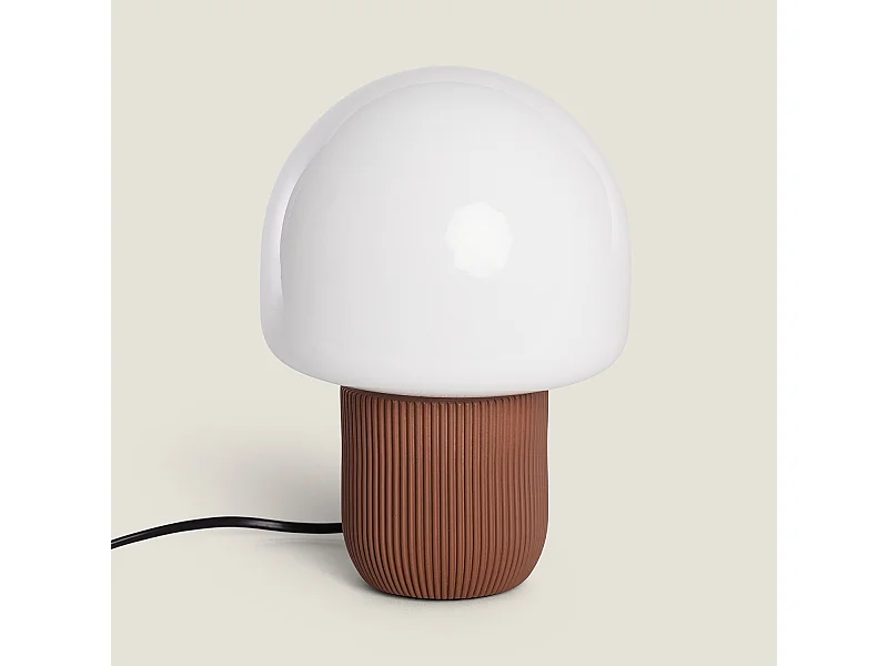 Lampada da Tavolo Resina Nacune Marrone