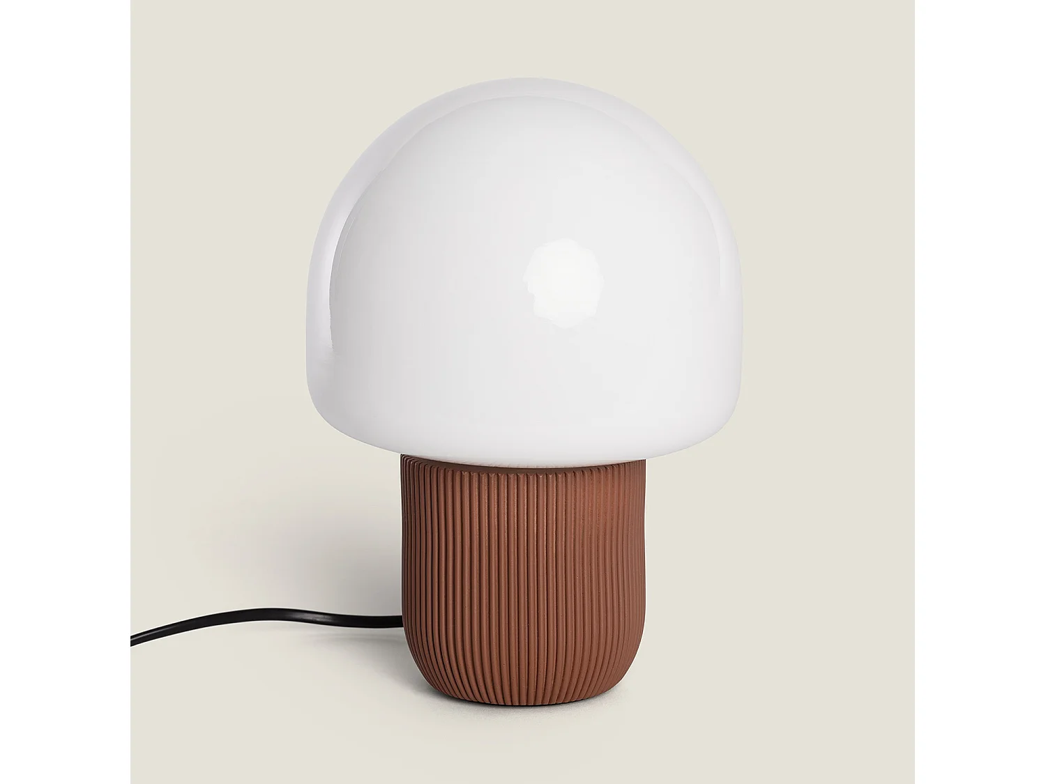 Lampe à Poser Résine Nacune Brun