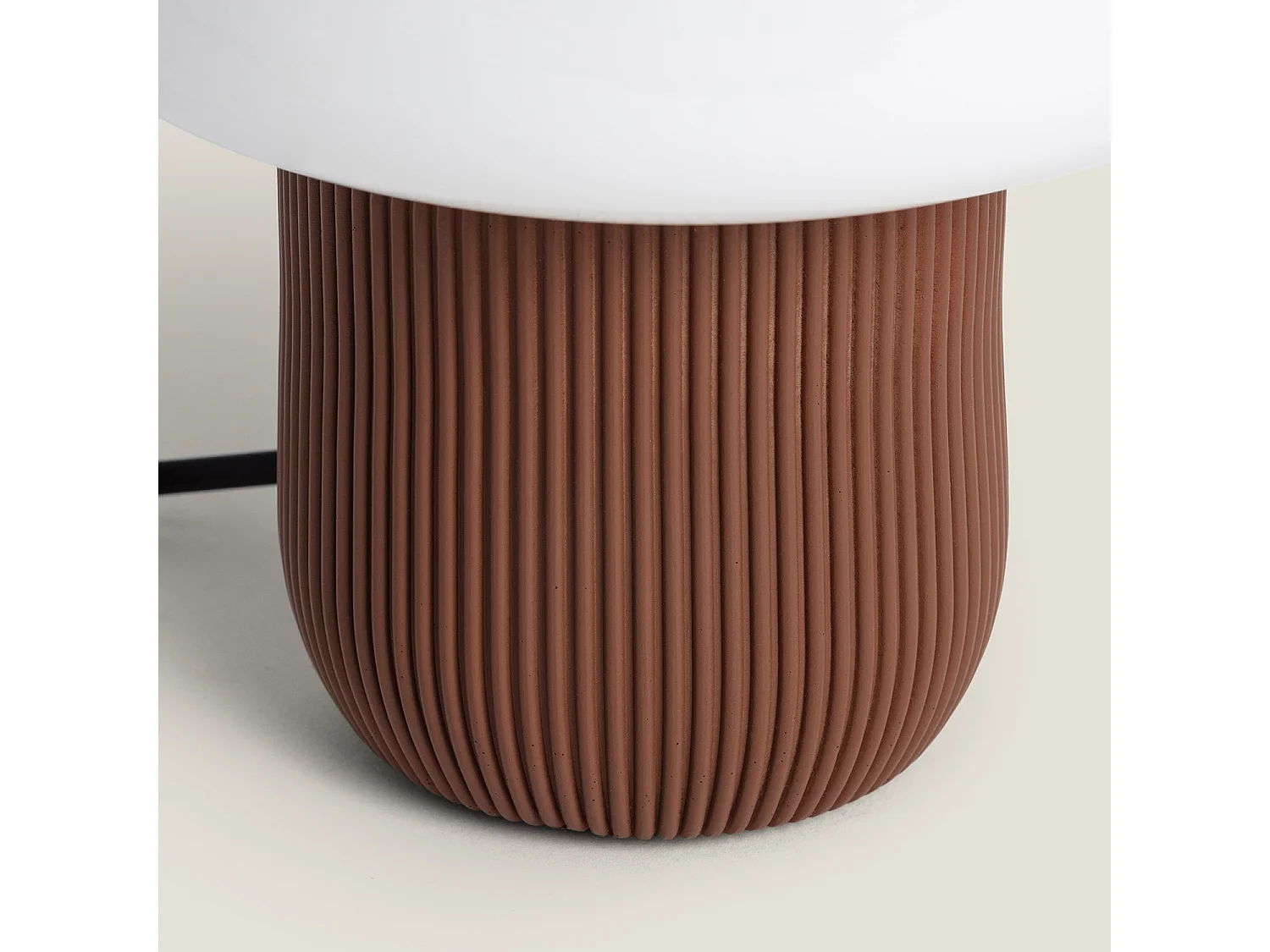 Lampe à Poser Résine Nacune Brun