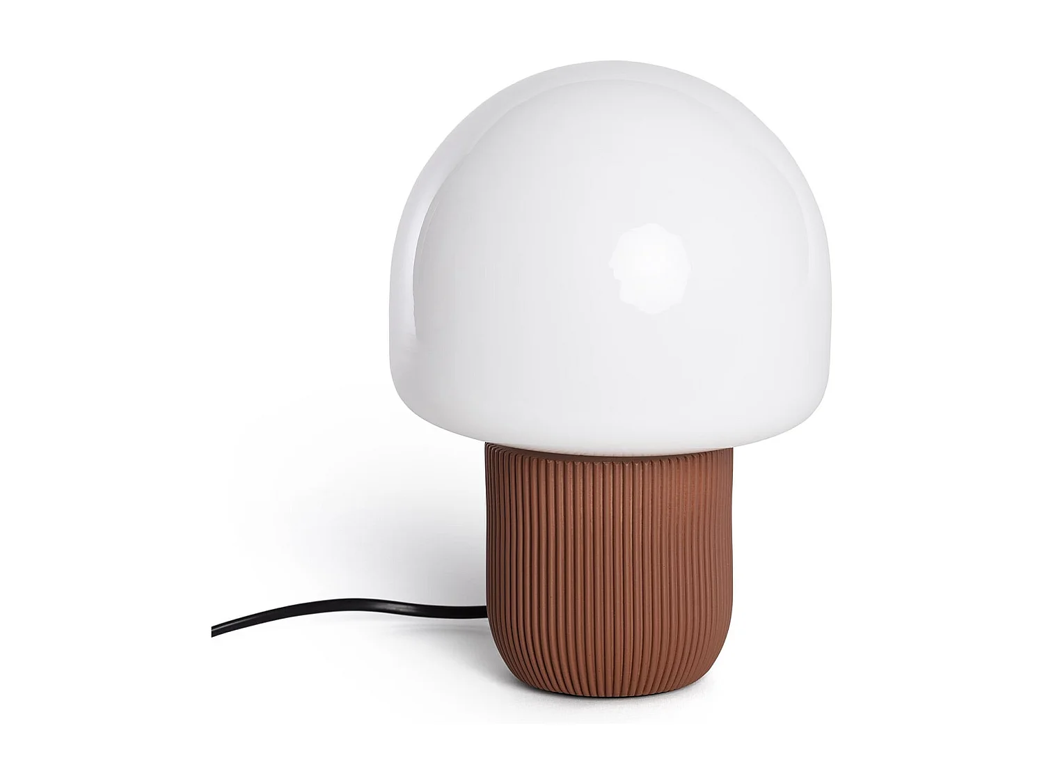 Lampe à Poser Résine Nacune Brun