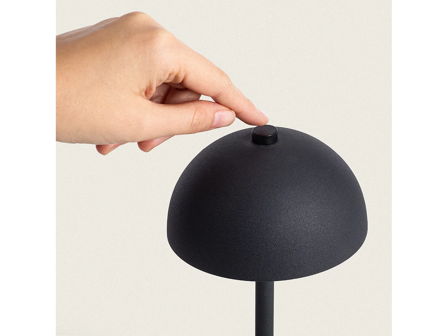 Lámpara de Mesa LED Portátil con Batería USB Recargable Kael Negro