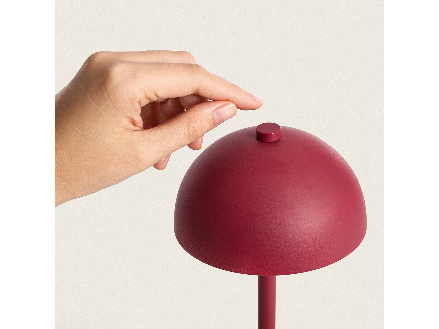 Lámpara de Mesa LED Portátil con Batería USB Recargable Kael Terracota