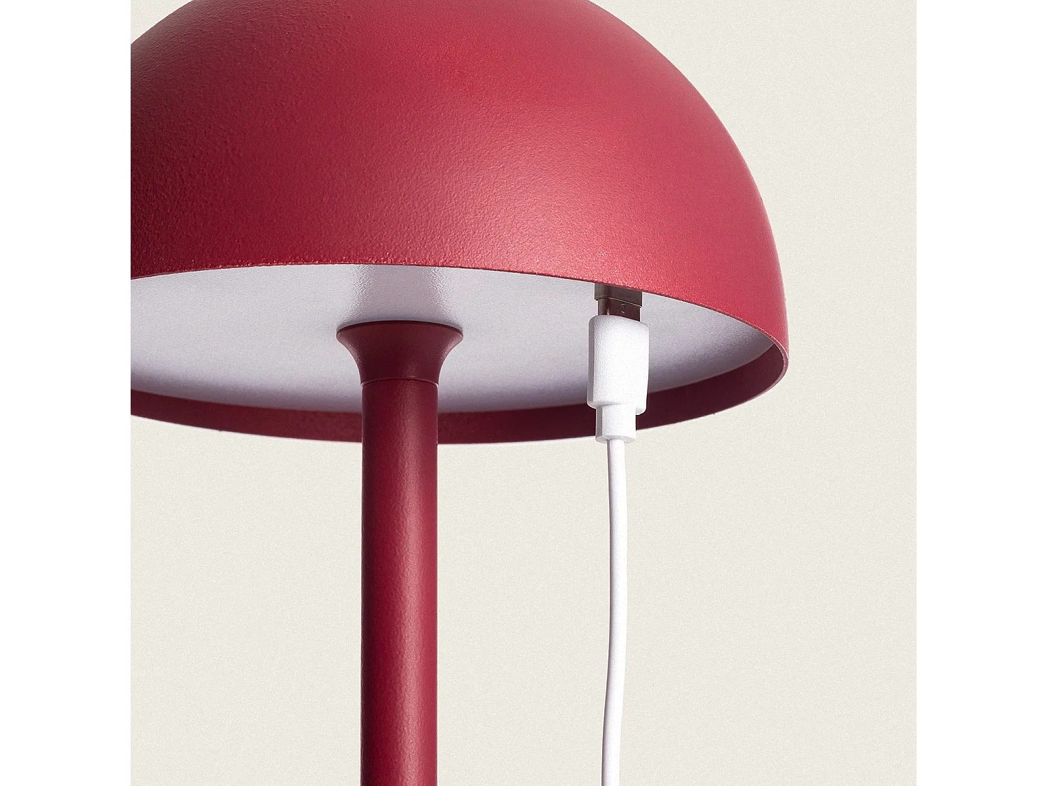 Lámpara de Mesa LED Portátil con Batería USB Recargable Kael Terracota