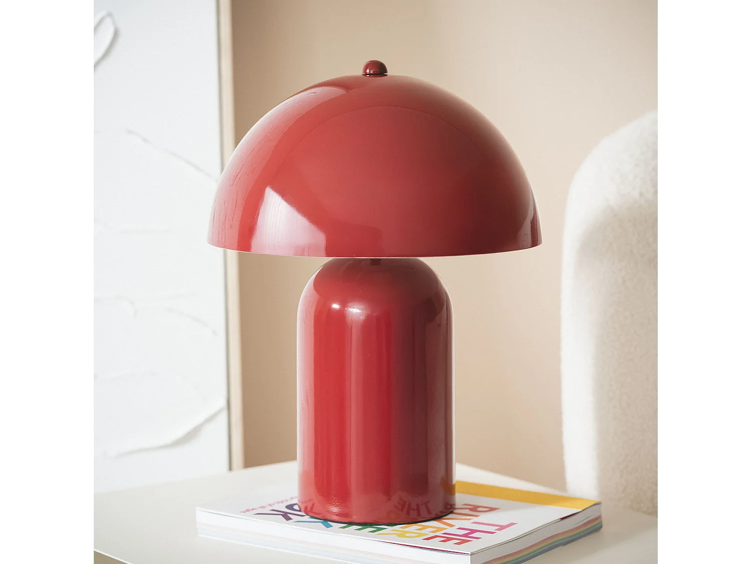 Lampe à Poser Métal Slink Rouge