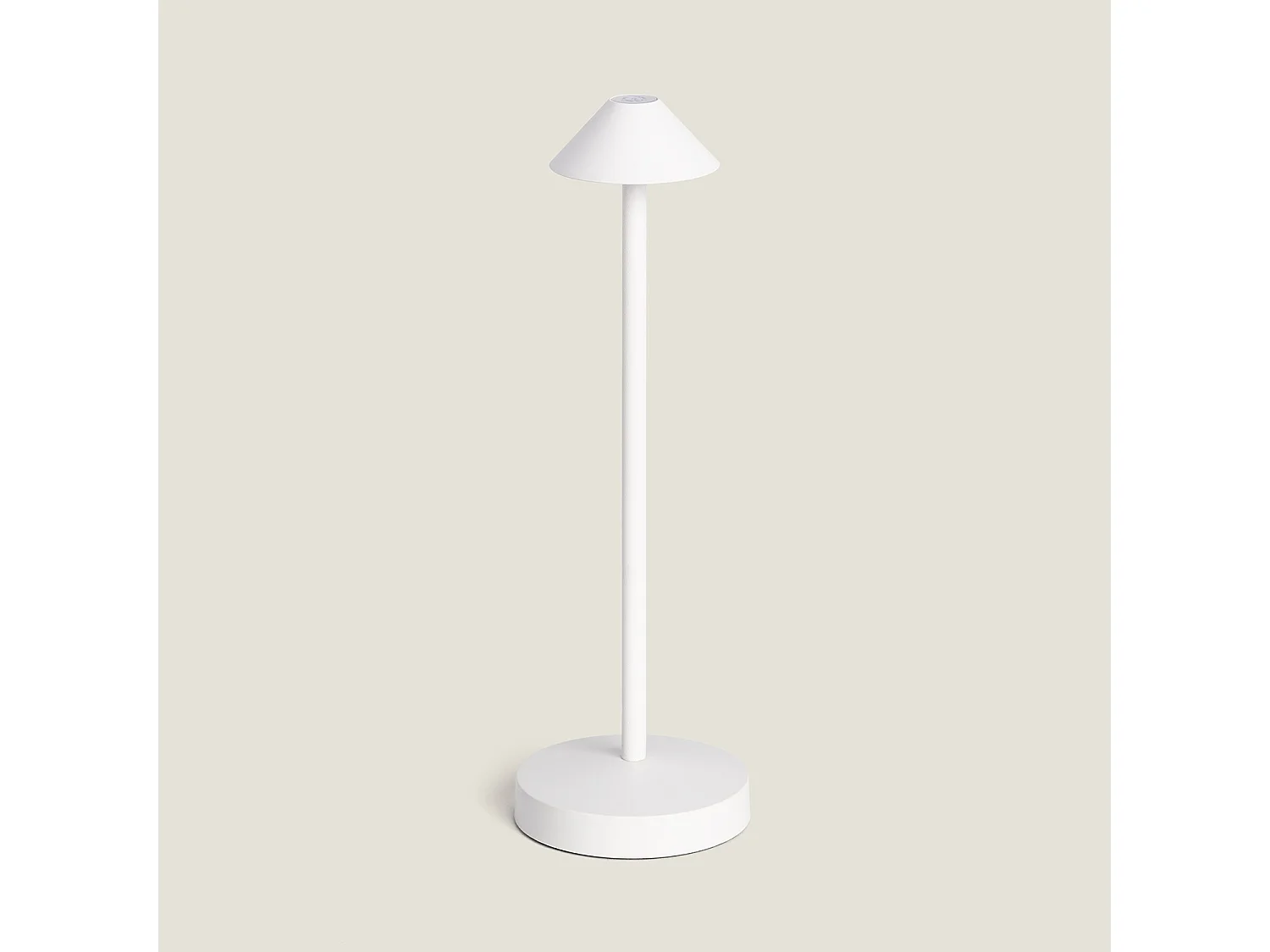 Lampe à Poser LED Portable Extérieure Métal avec Batterie Rechargeable Magatzi Blanc