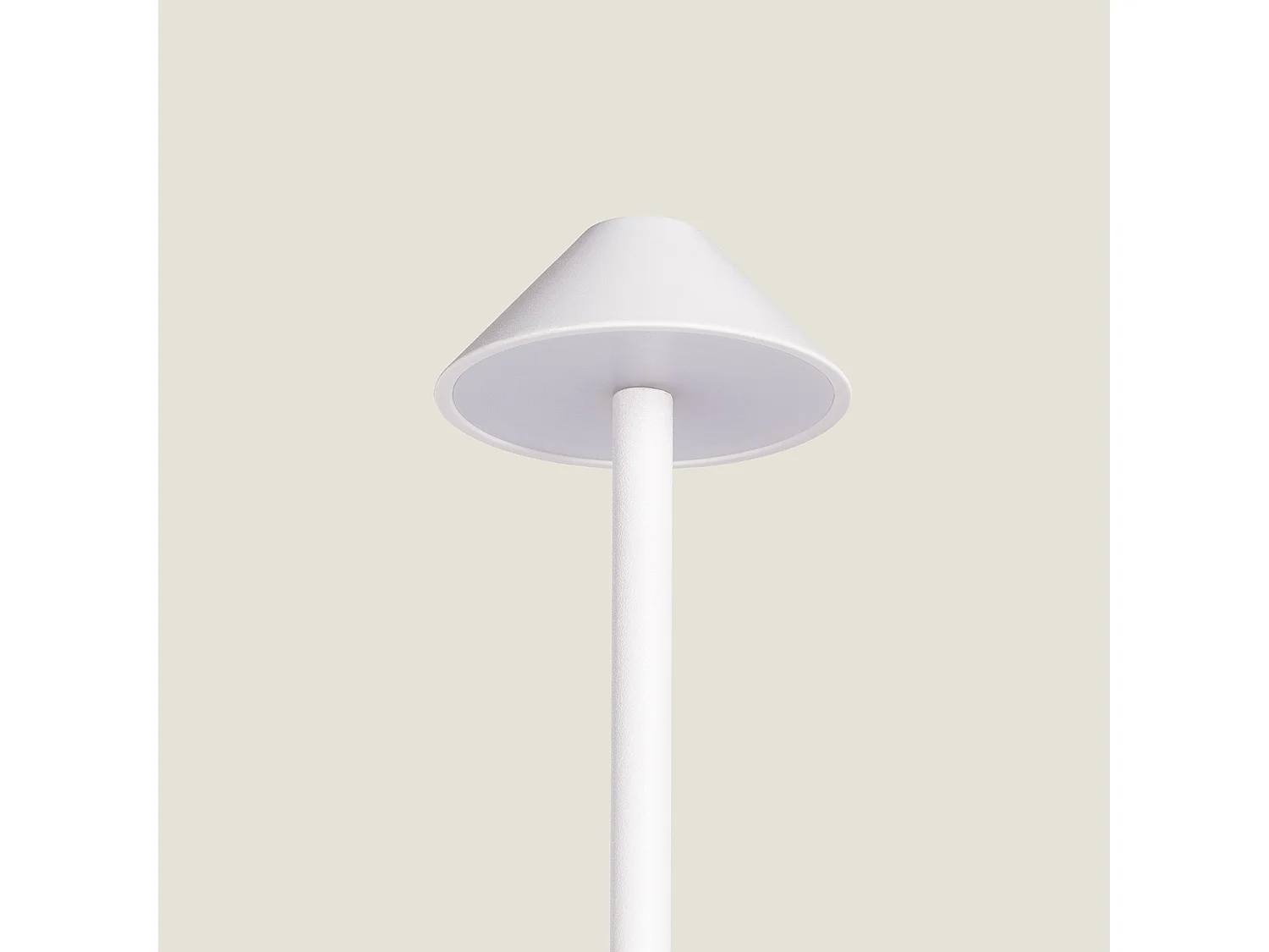 Lampe à Poser LED Portable Extérieure Métal avec Batterie Rechargeable Magatzi Blanc