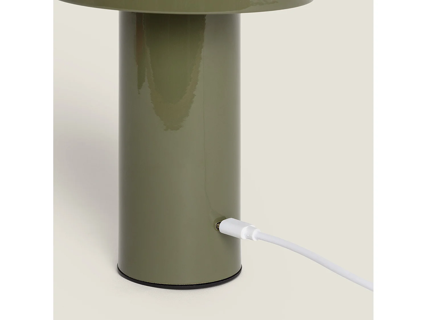 Lámpara de Mesa LED 2W Portátil Metal con Batería USB Recargable Zaipi Verde