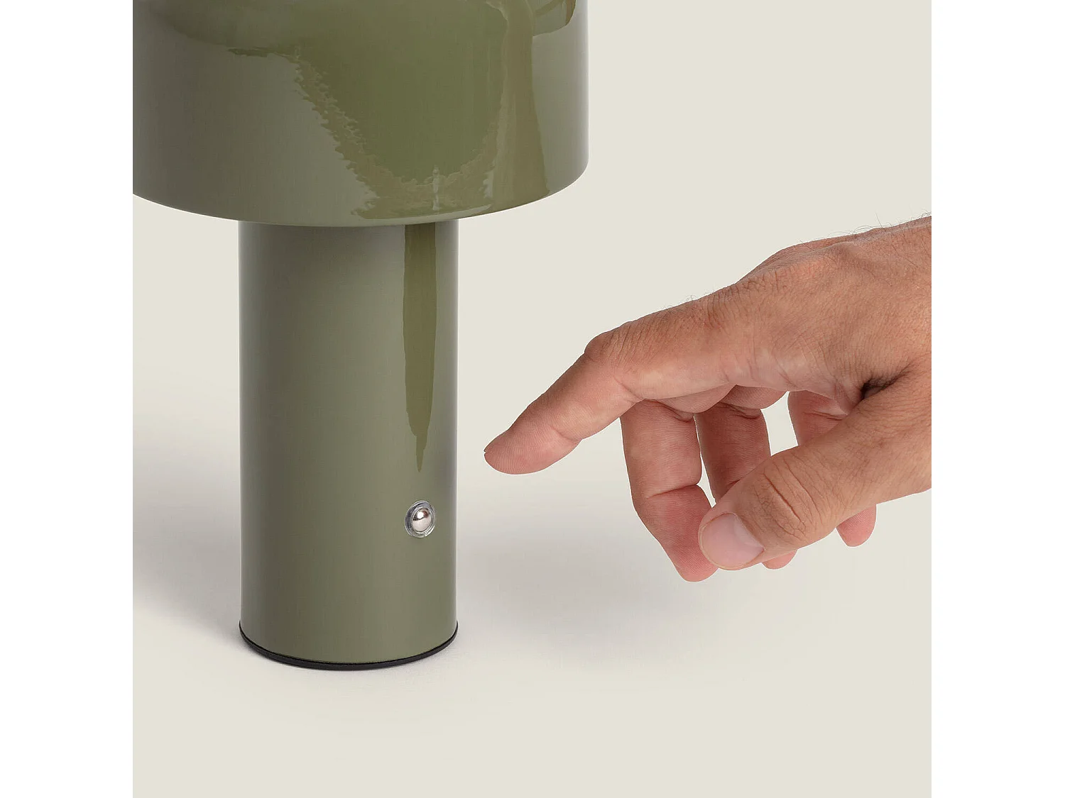 Lámpara de Mesa LED 2W Portátil Metal con Batería USB Recargable Zaipi Verde