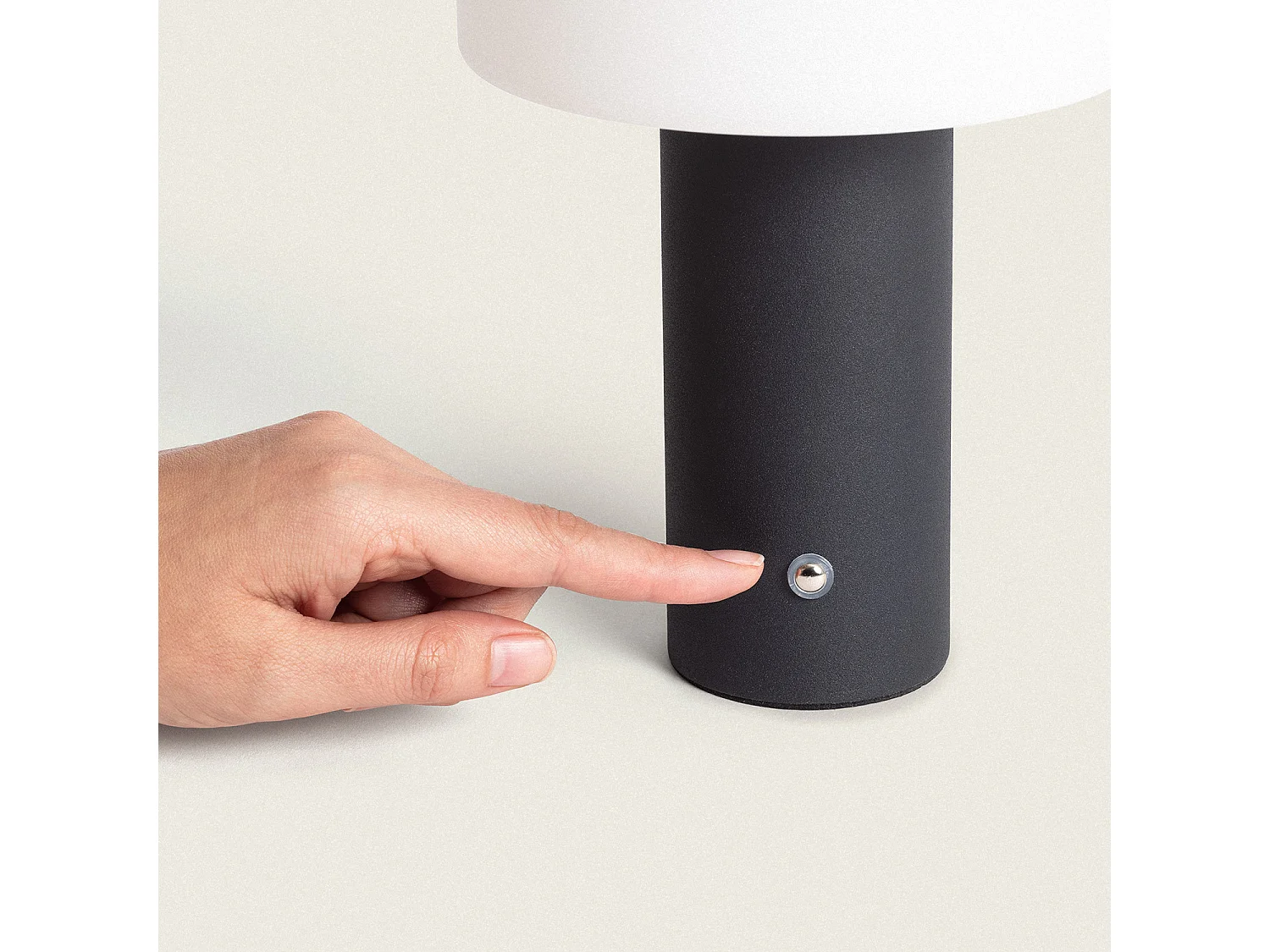 Lampe à Poser LED Portable avec Batterie USB Rechargeable Leta  Noir