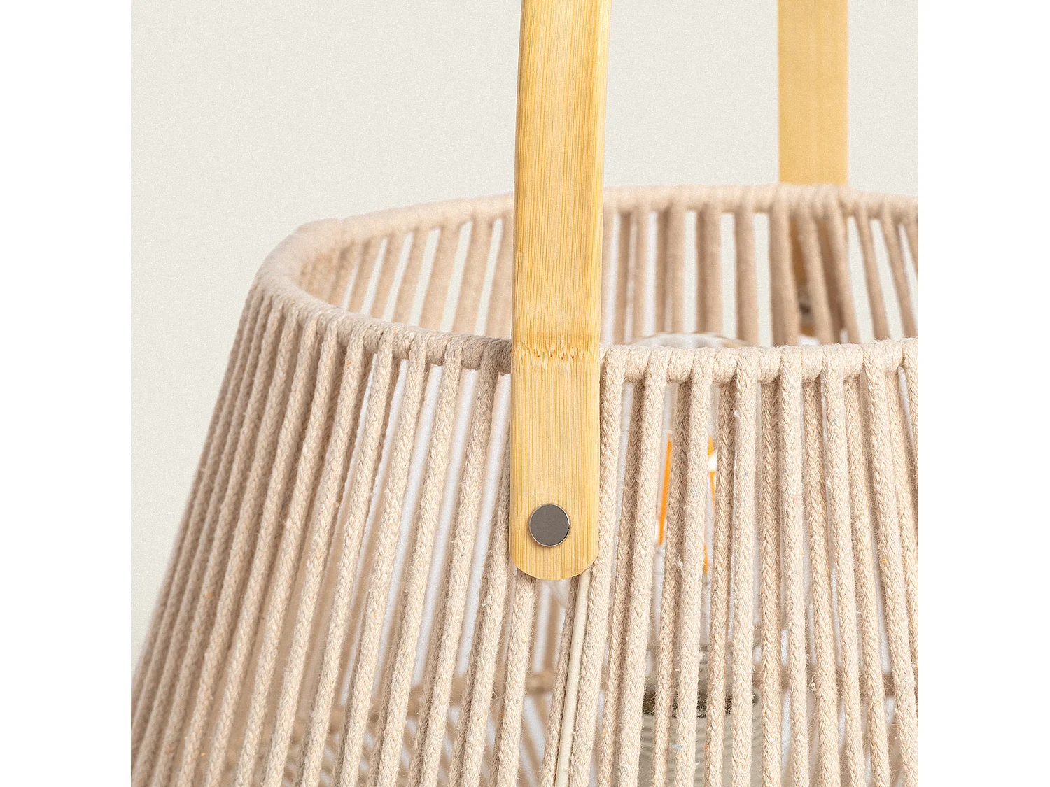 Lámpara de Mesa Cuerda Bris Diantha Beige