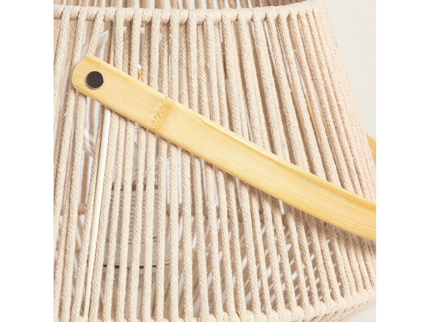 Lampe à Poser Corde Diantha Beige