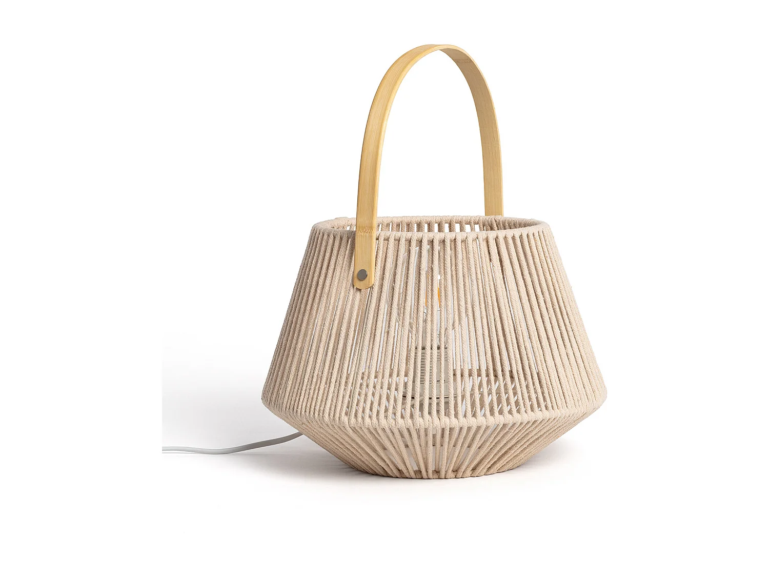 Lampada da Tavolo Corda Diantha Beige