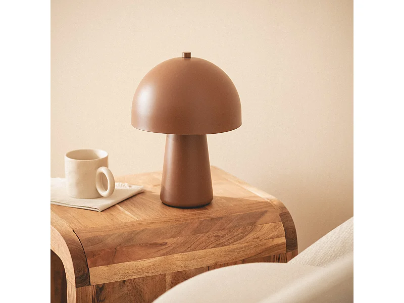 Lampada da Tavolo Metallo Quinga Marrone